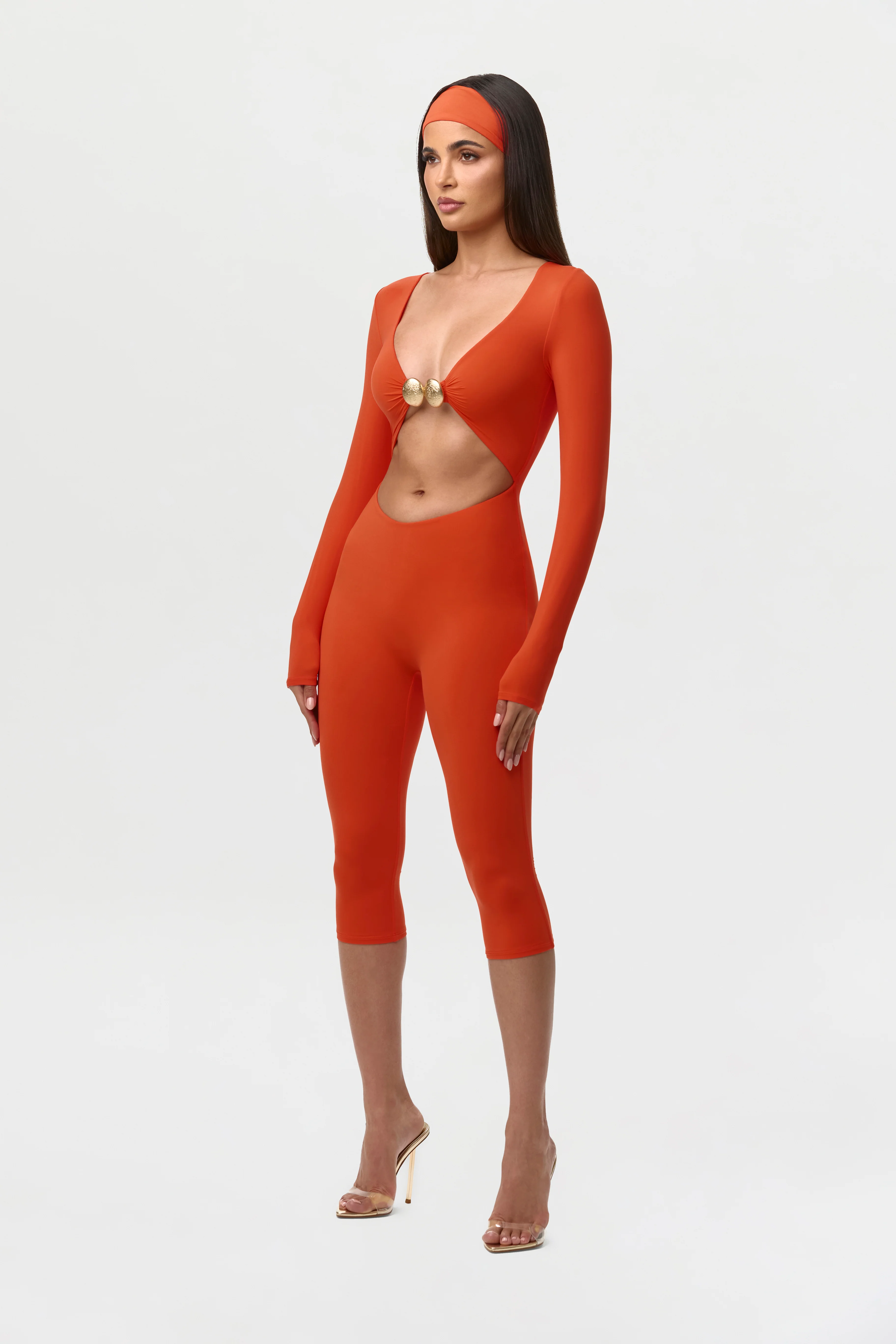 Naked Cutout Capri Jumpsuit - Image 10