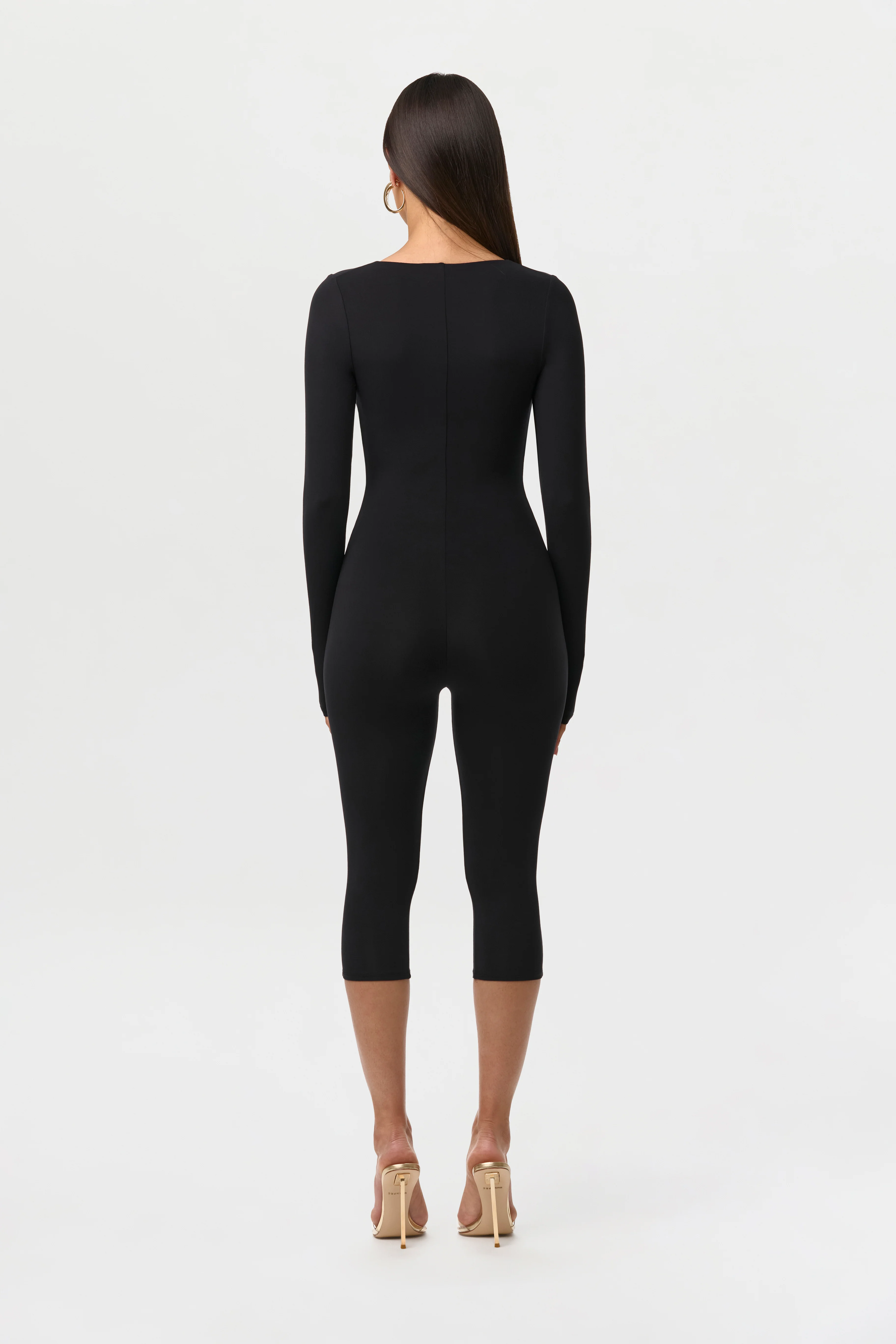 Naked Cutout Capri Jumpsuit - Image 5