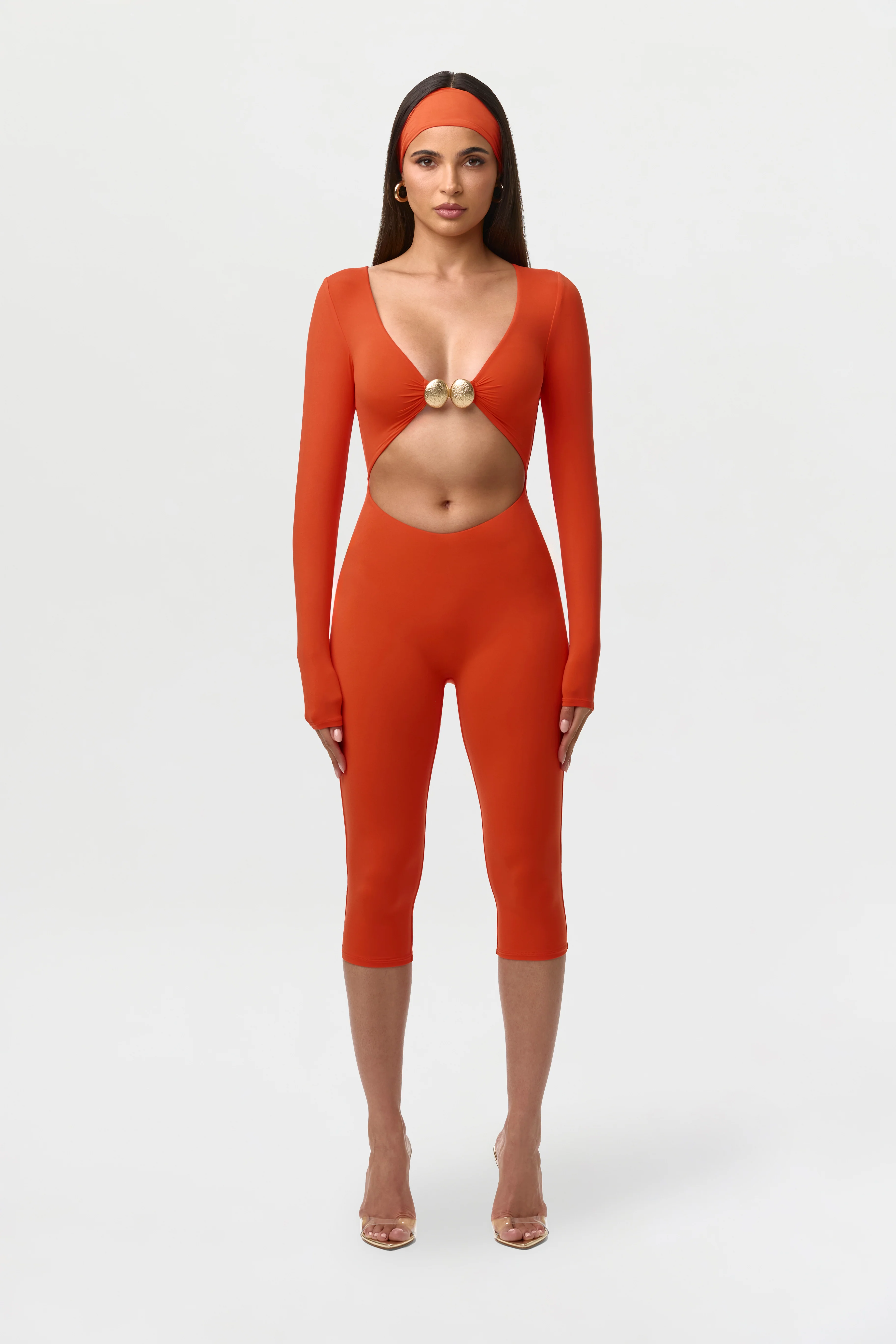 Naked Cutout Capri Jumpsuit - Image 7