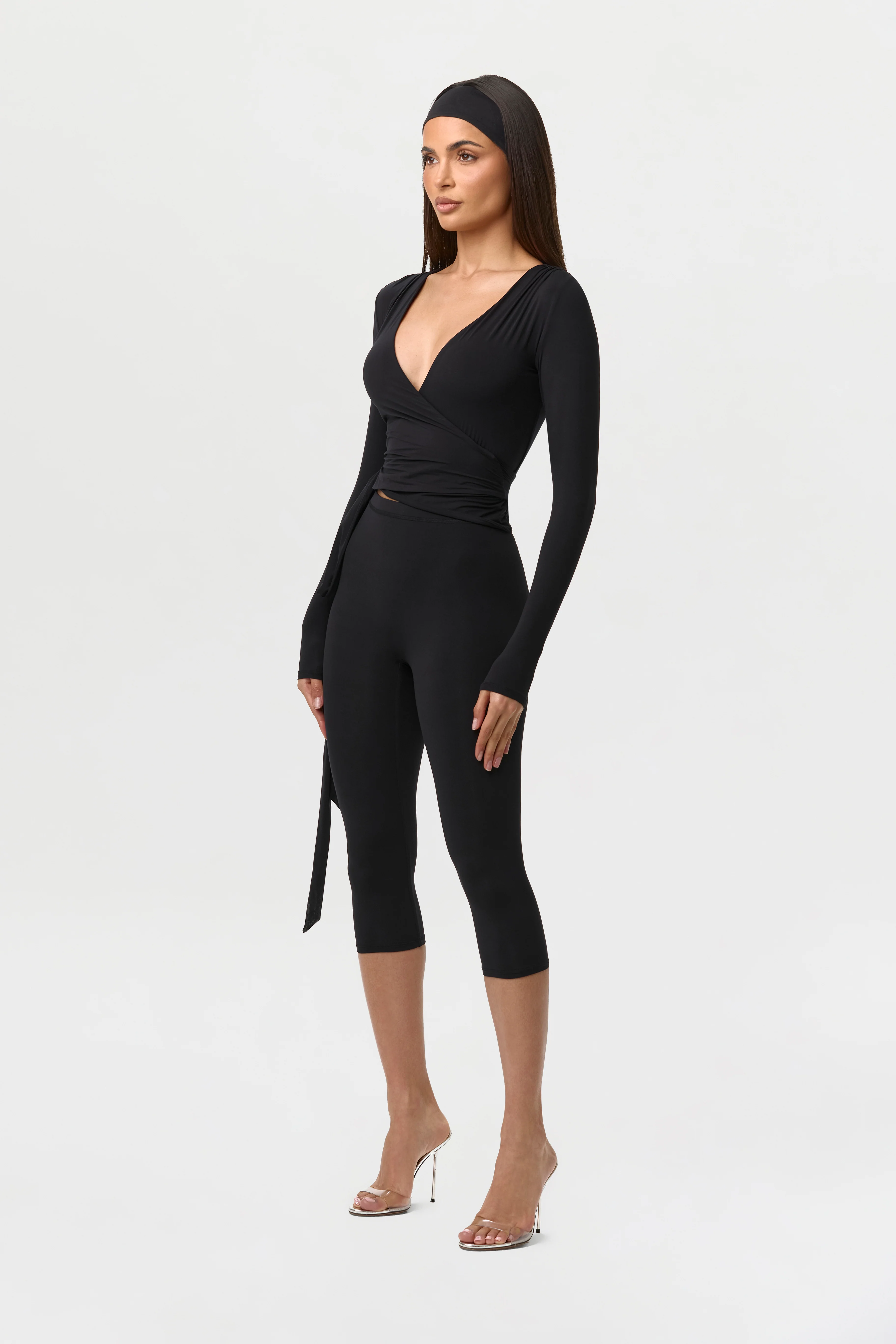 Naked Wrap V-Neck Top - Image 3
