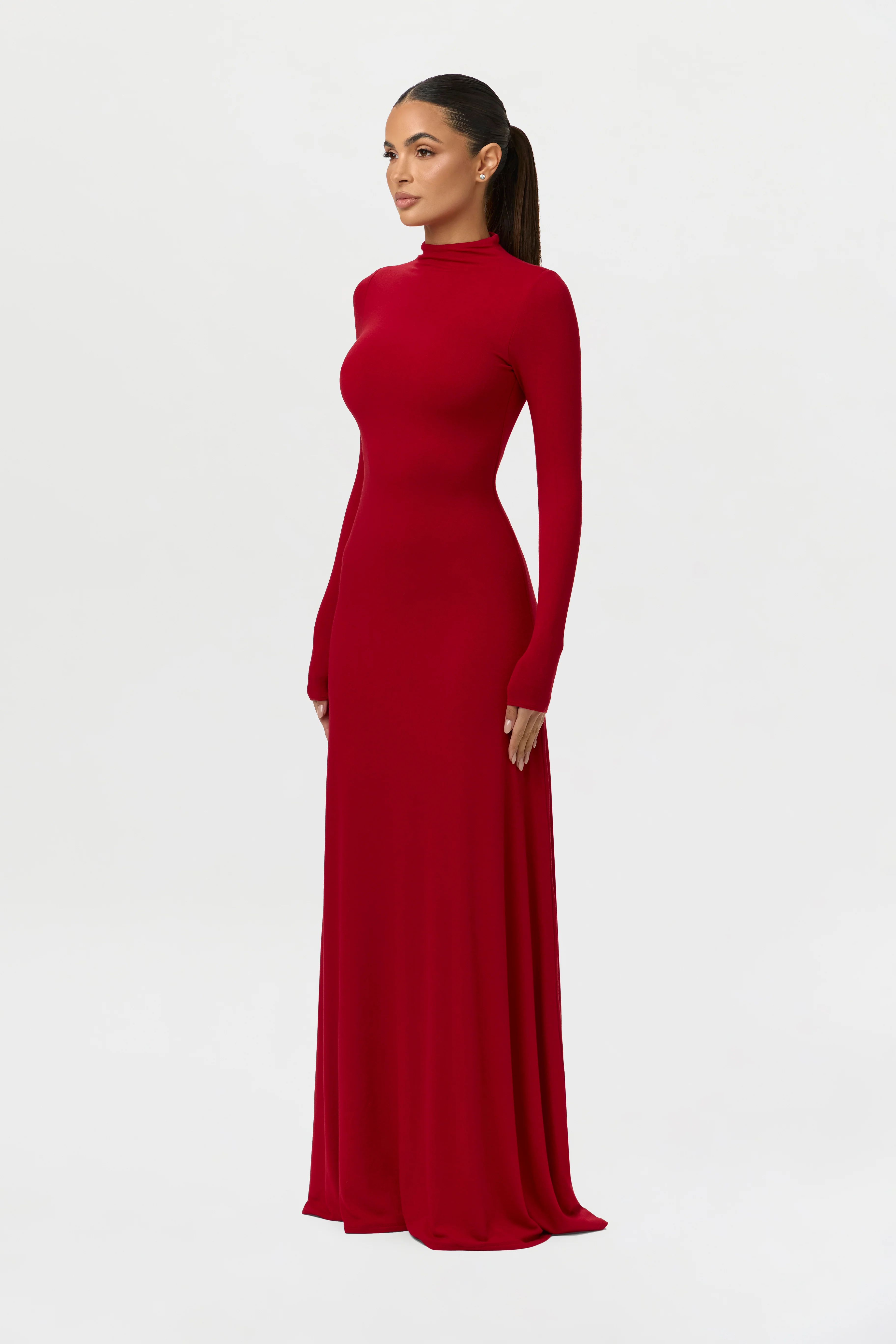 NW Mock Neck Maxi Dress - Image 4