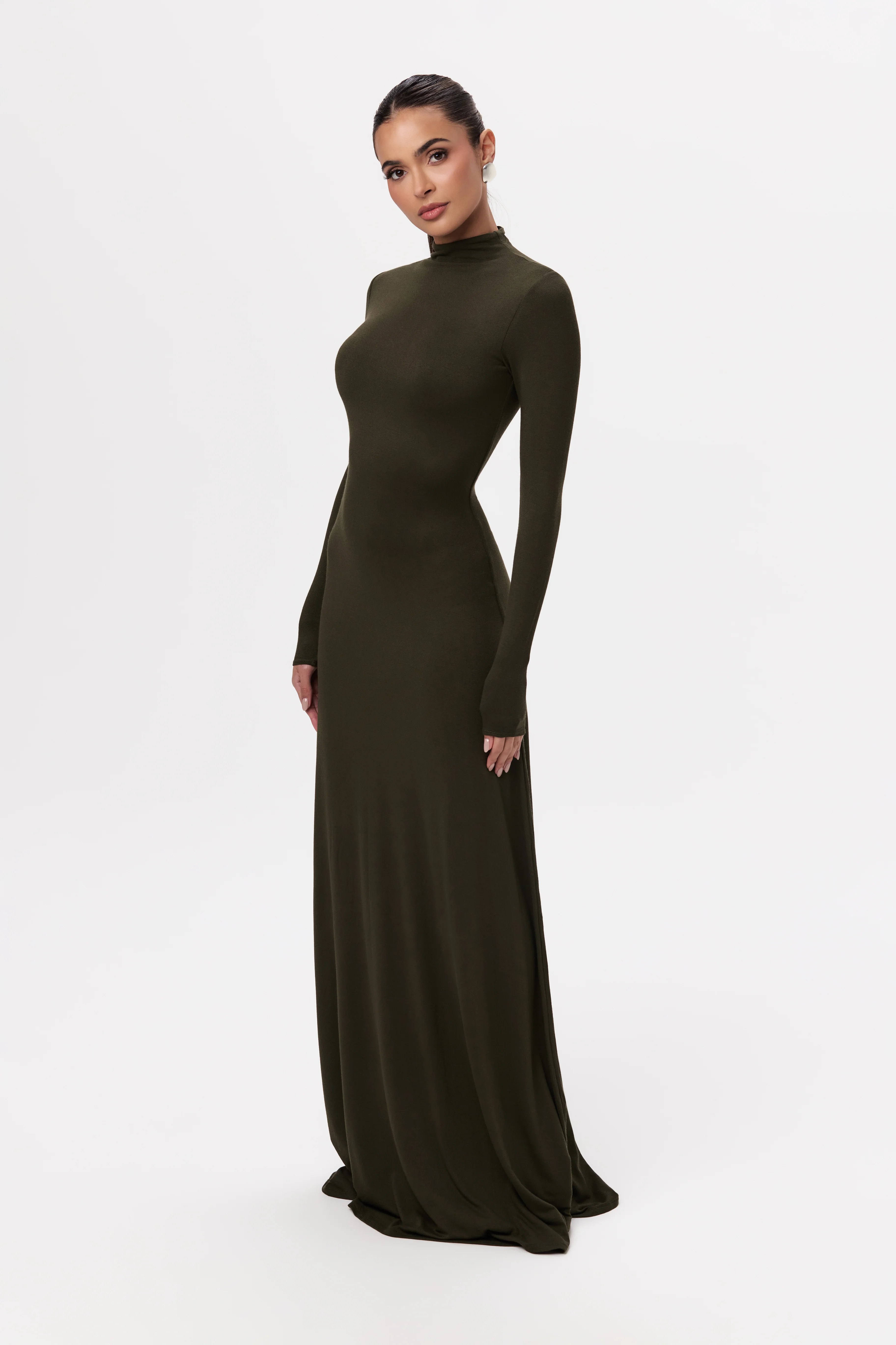NW Mock Neck Maxi Dress - Image 9