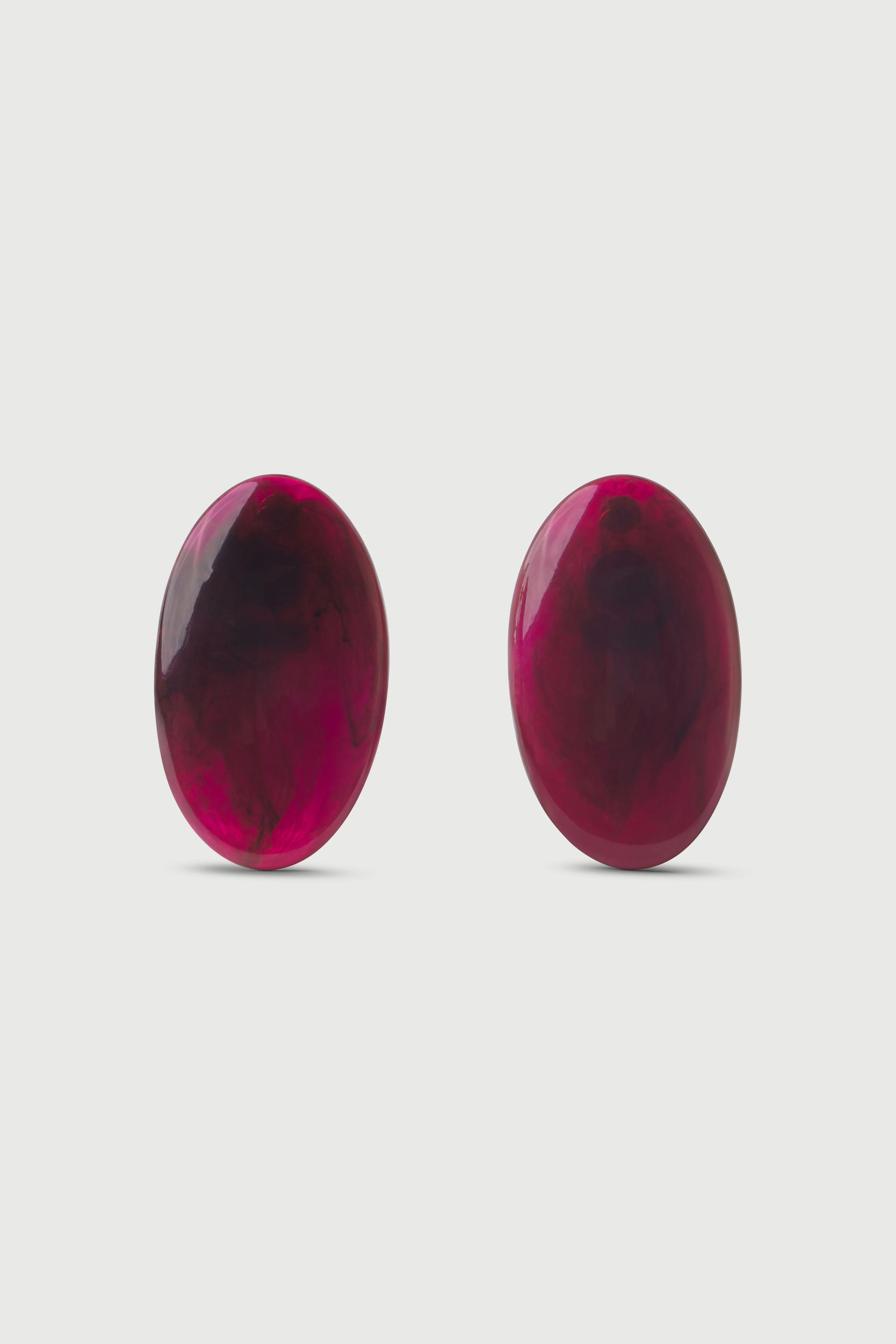 Resin Oval Earrings - Image 3