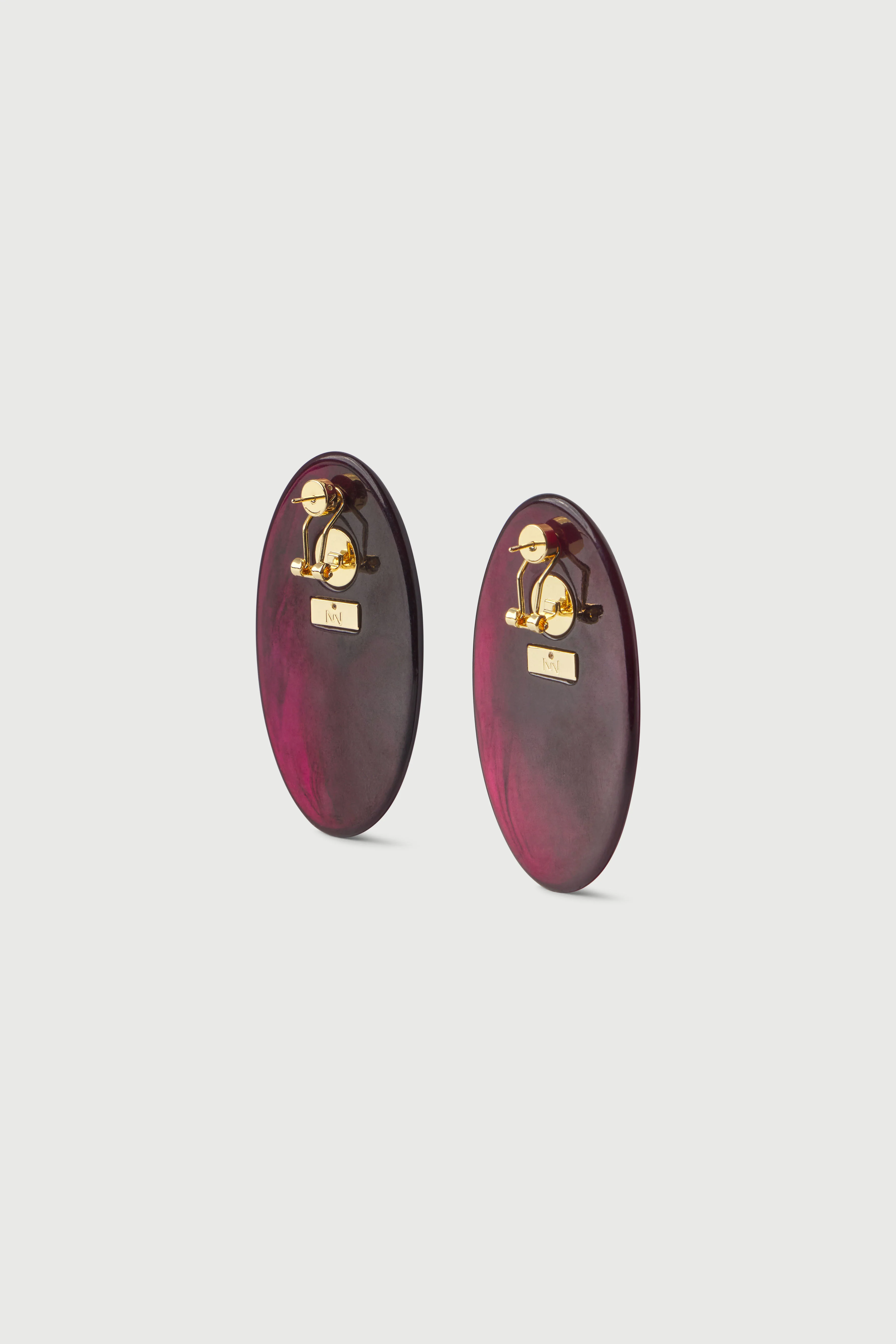 Resin Oval Earrings - Image 4