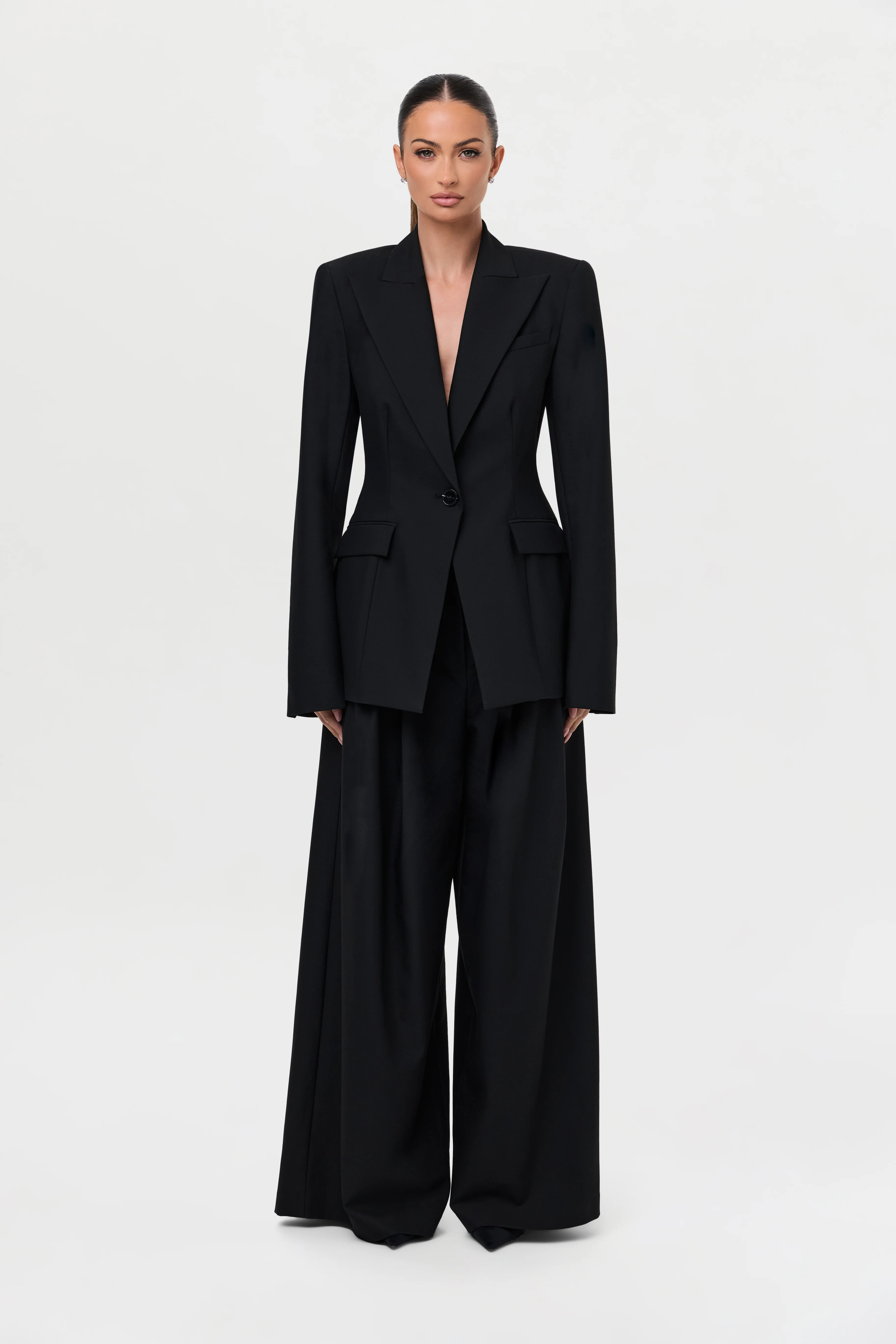 Suiting Pleated Wide-Leg Pant - Image 15