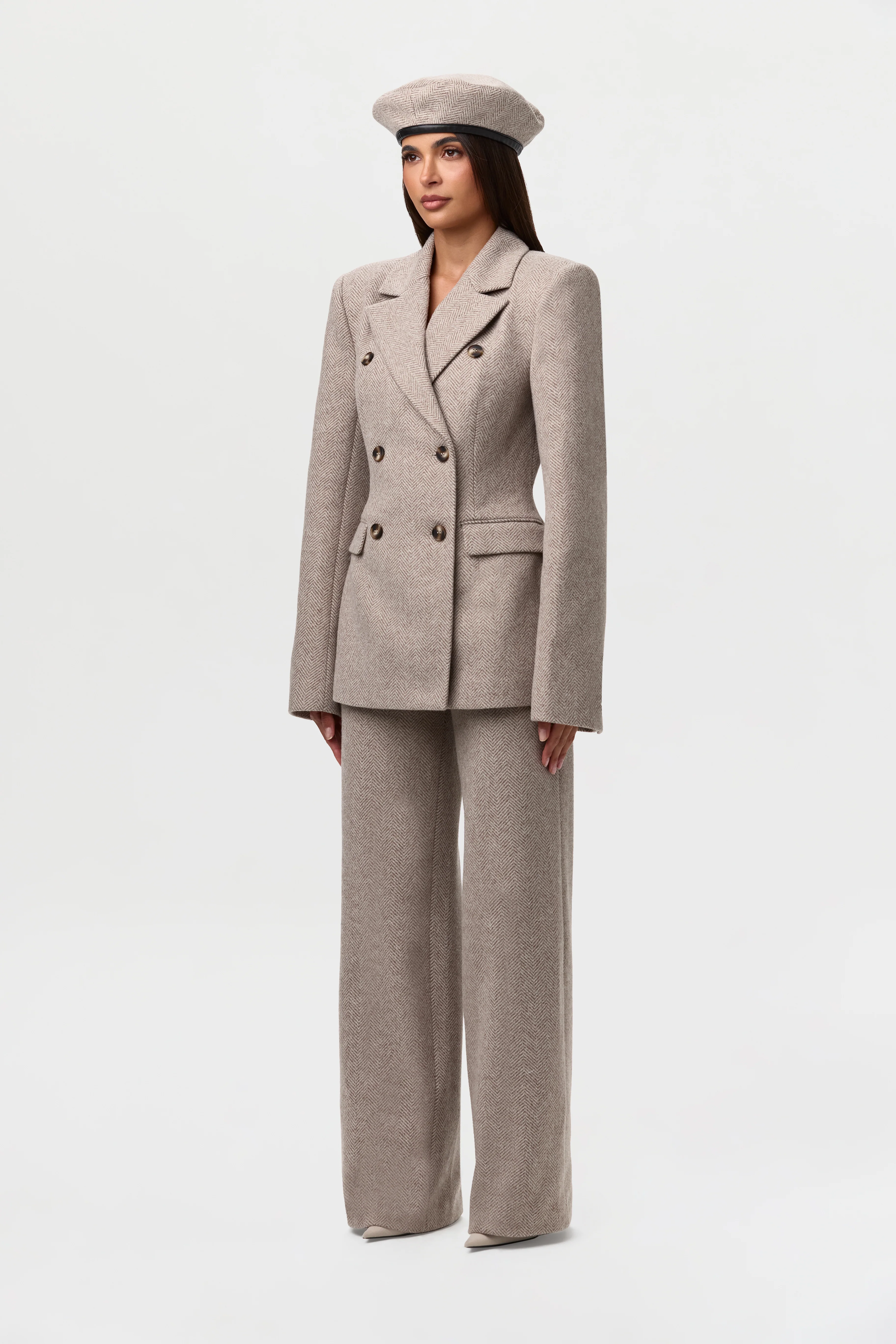 Chevron Suited Blazer - Image 3