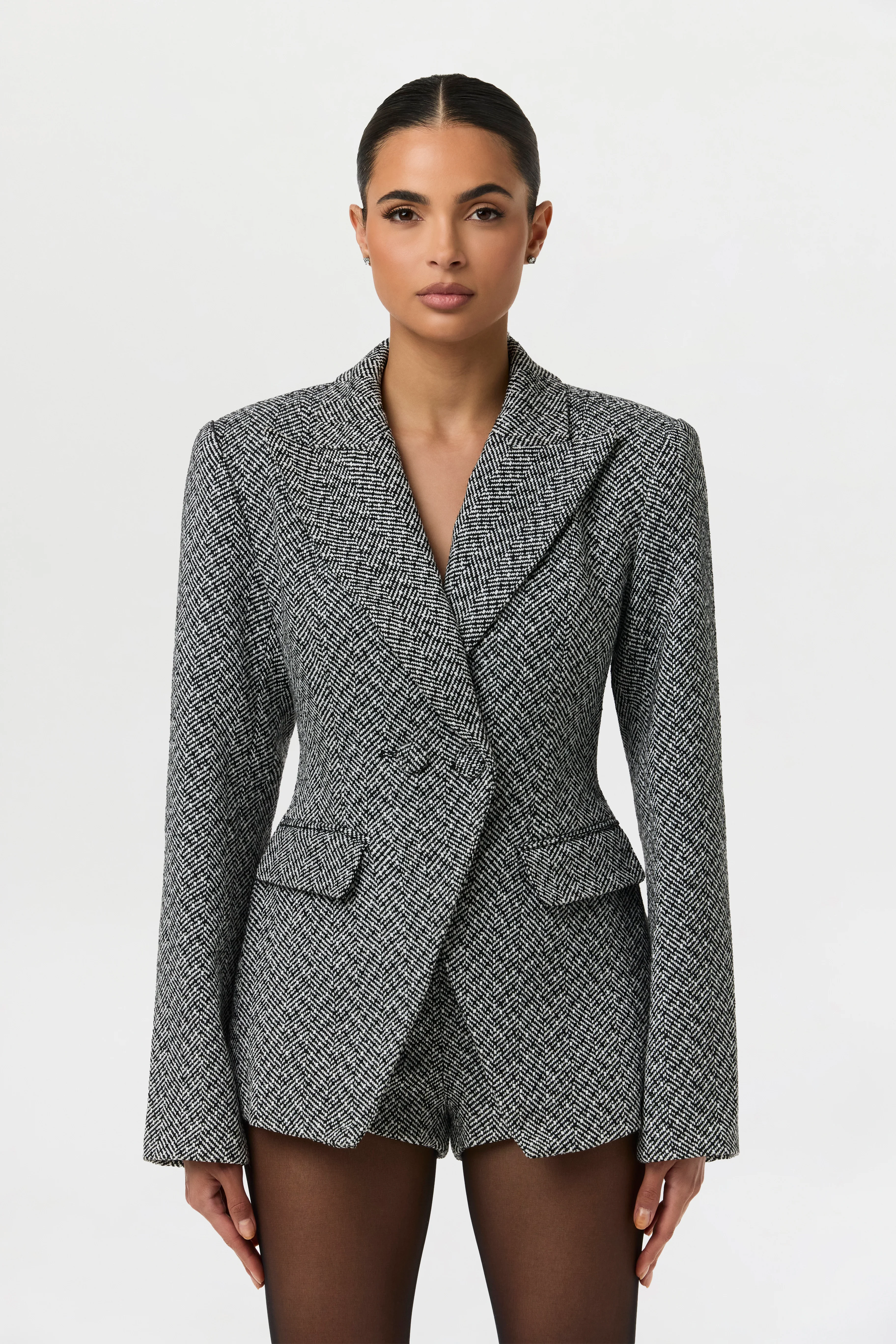 Chevron Suited Hot Pants - Image 10