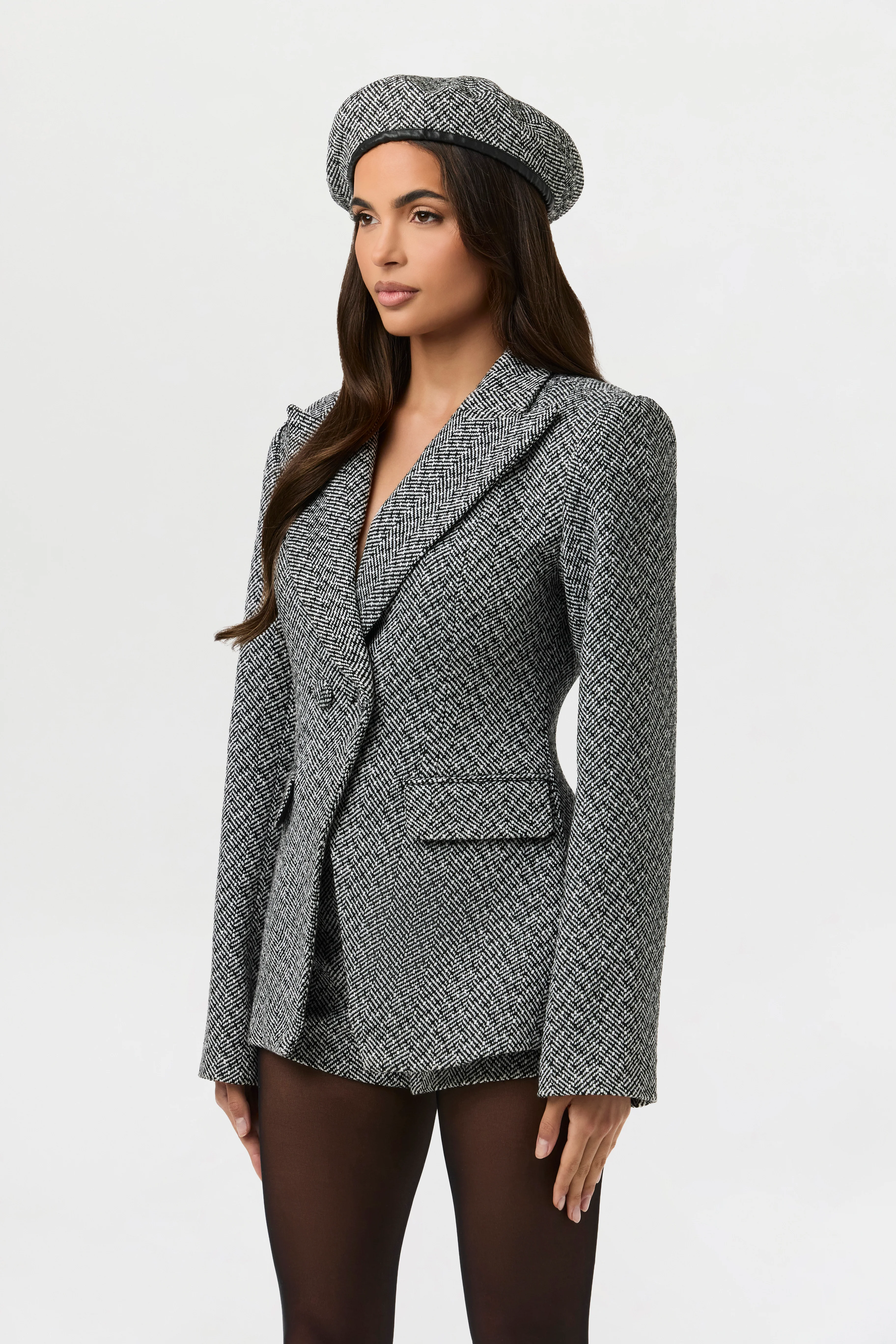 Chevron Suited Hot Pants - Image 12