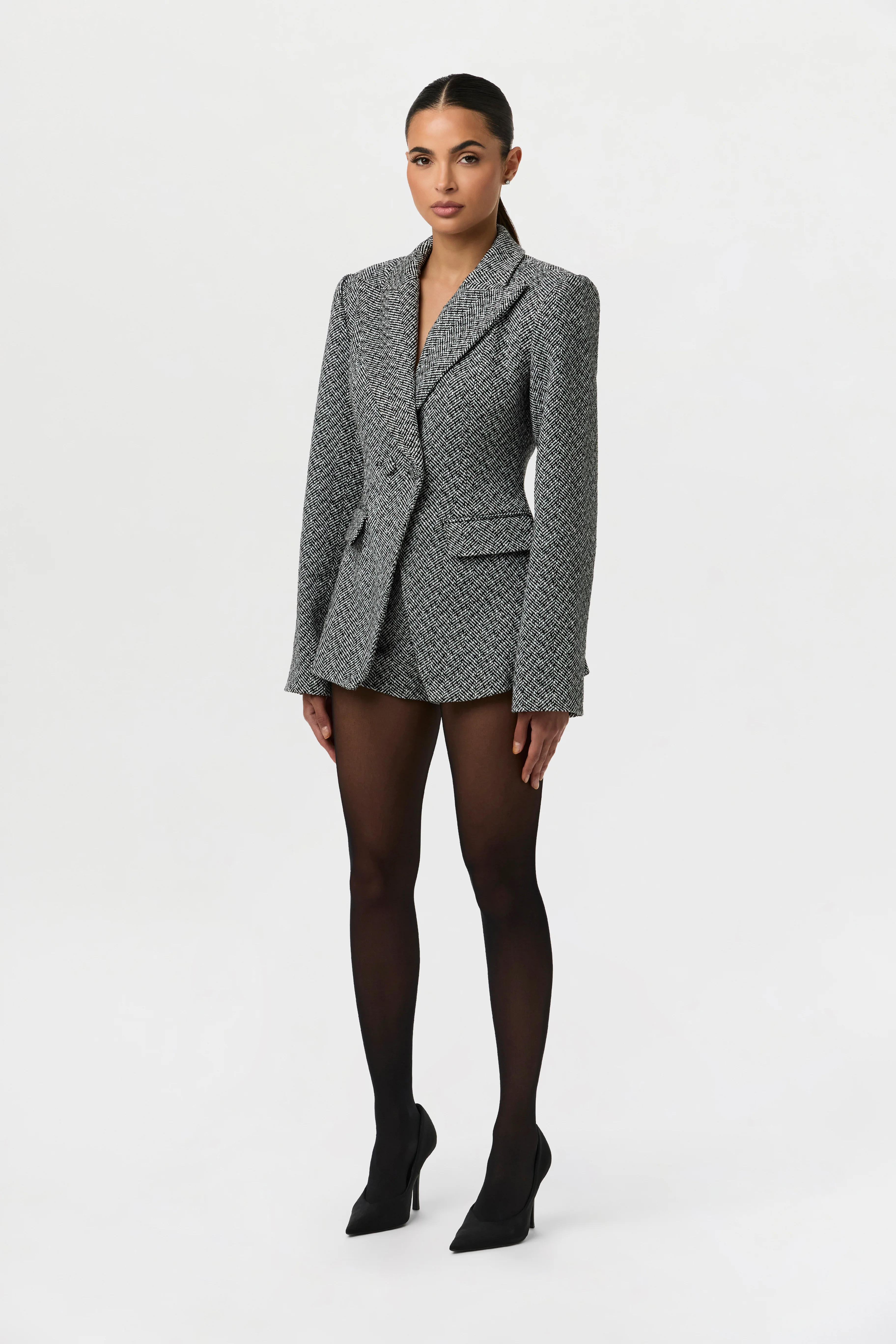Chevron Suited Hot Pants - Image 8