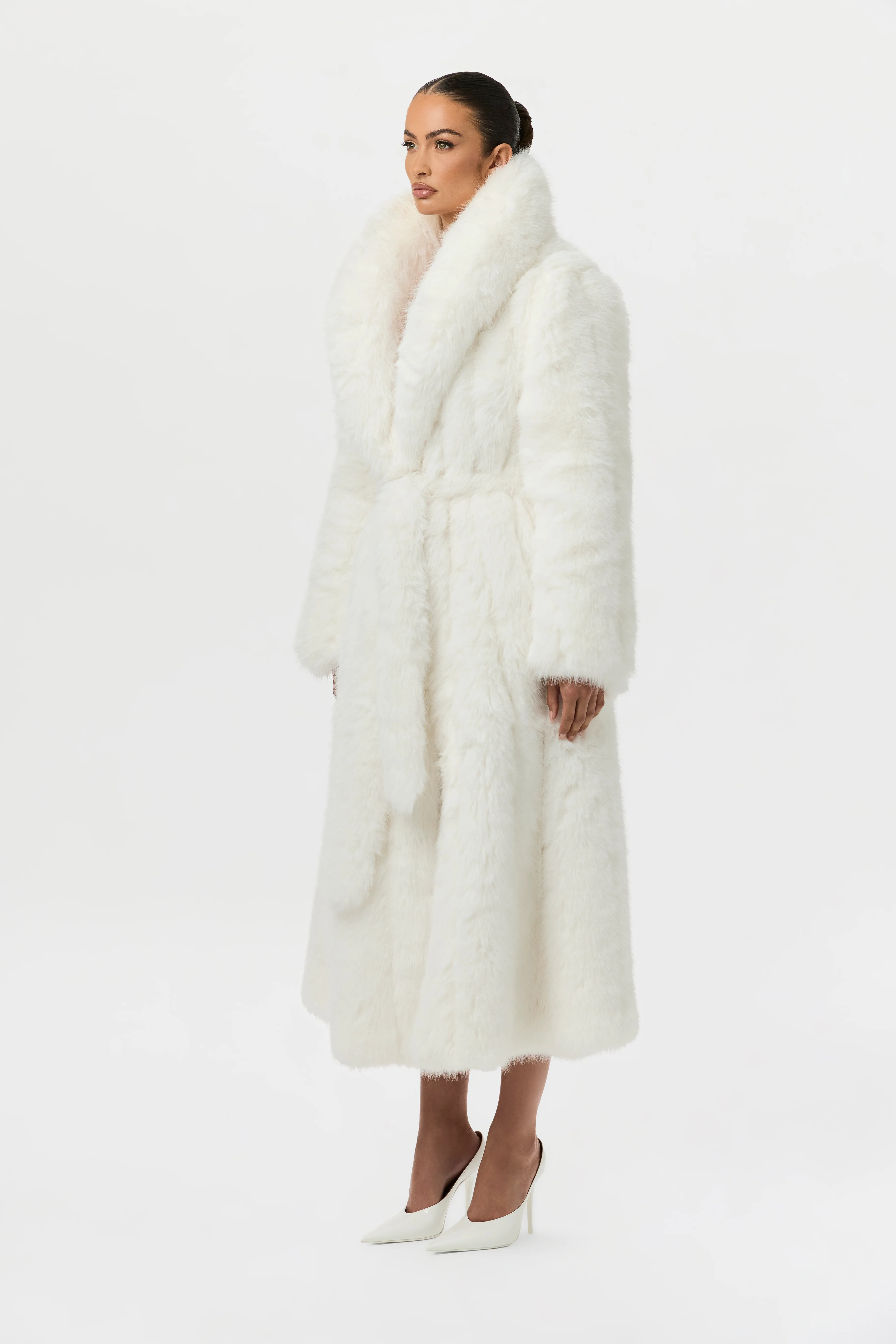 Faux Fur Pelted Coat - Image 4