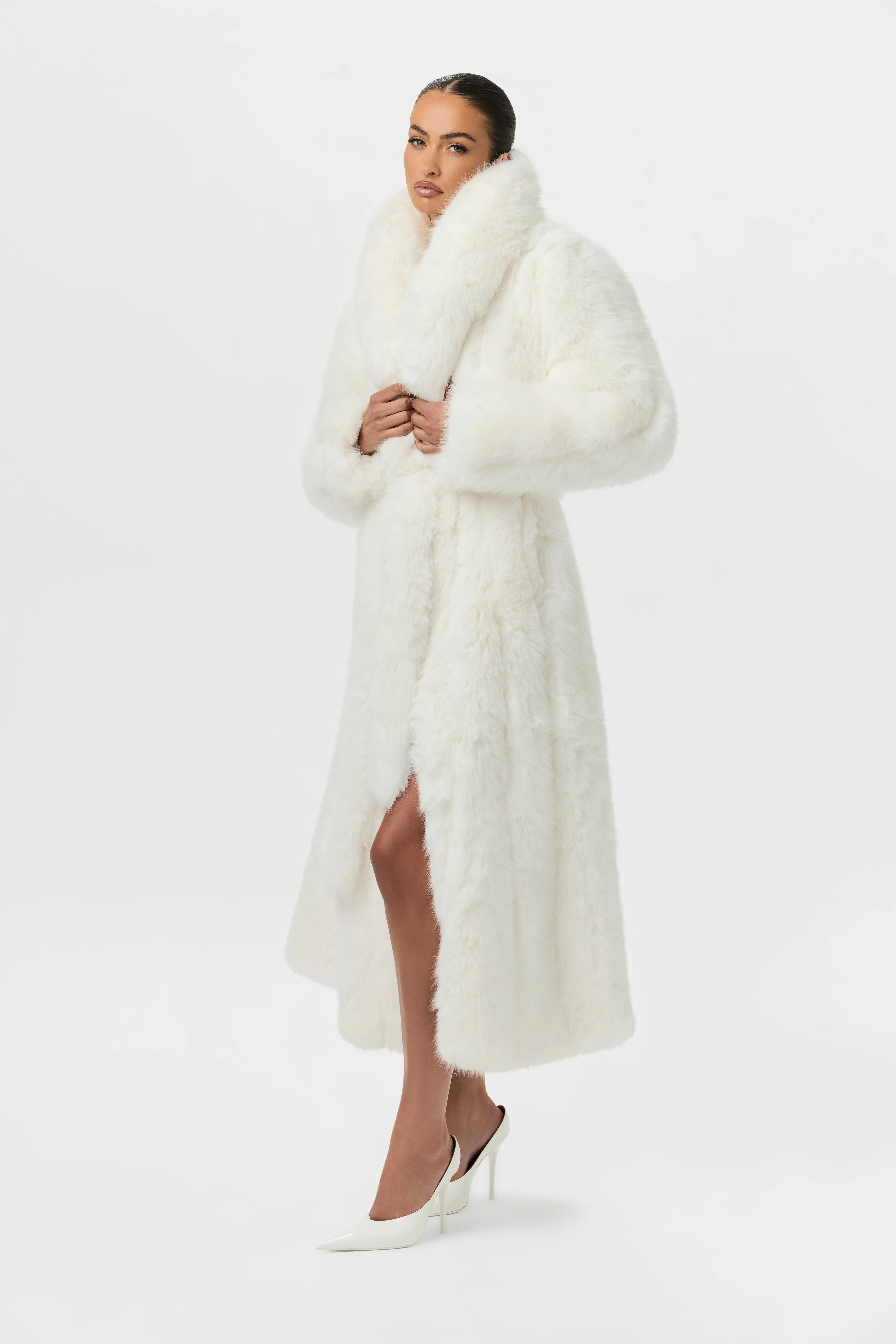 Faux Fur Pelted Coat - Image 5