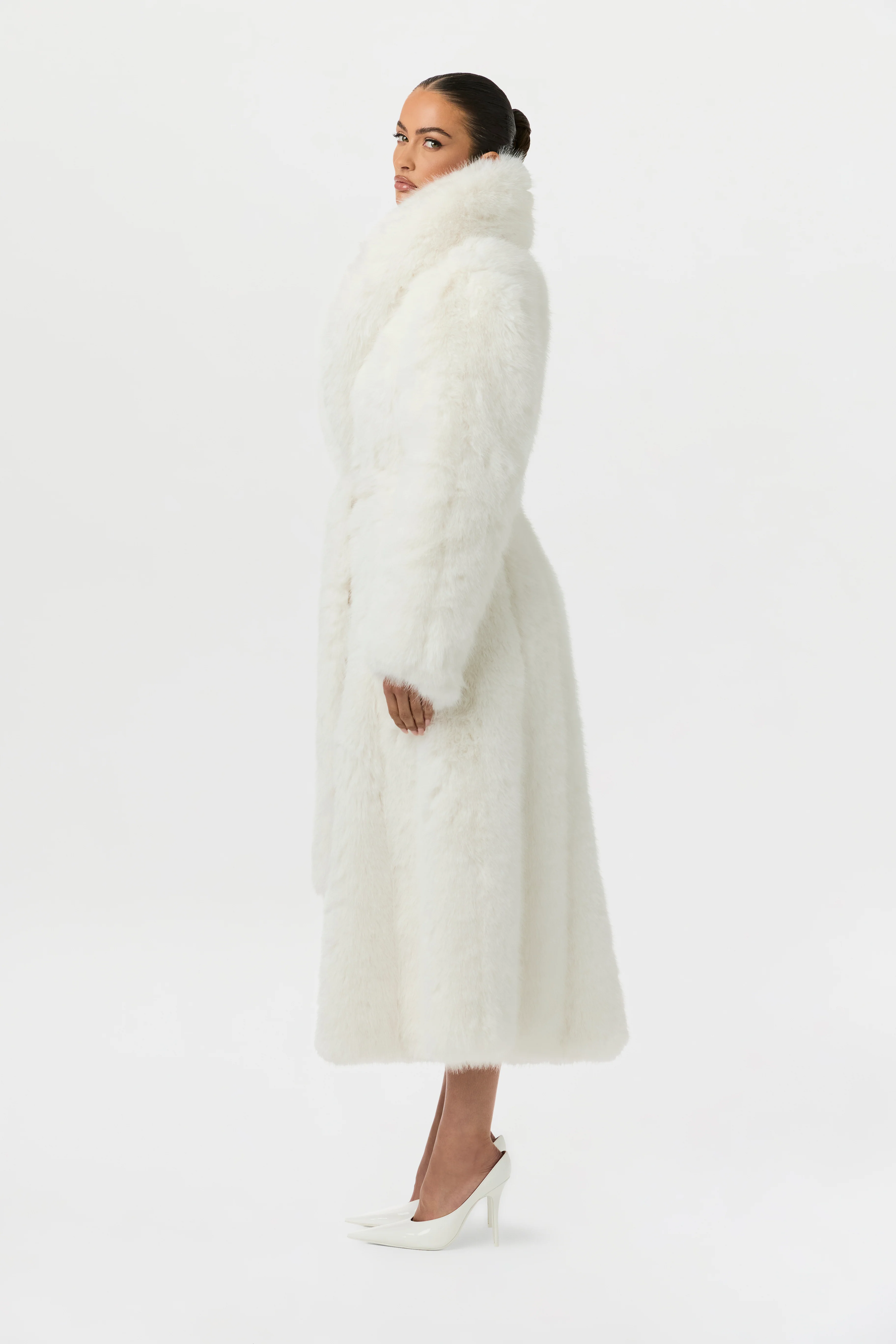 Faux Fur Pelted Coat - Image 7