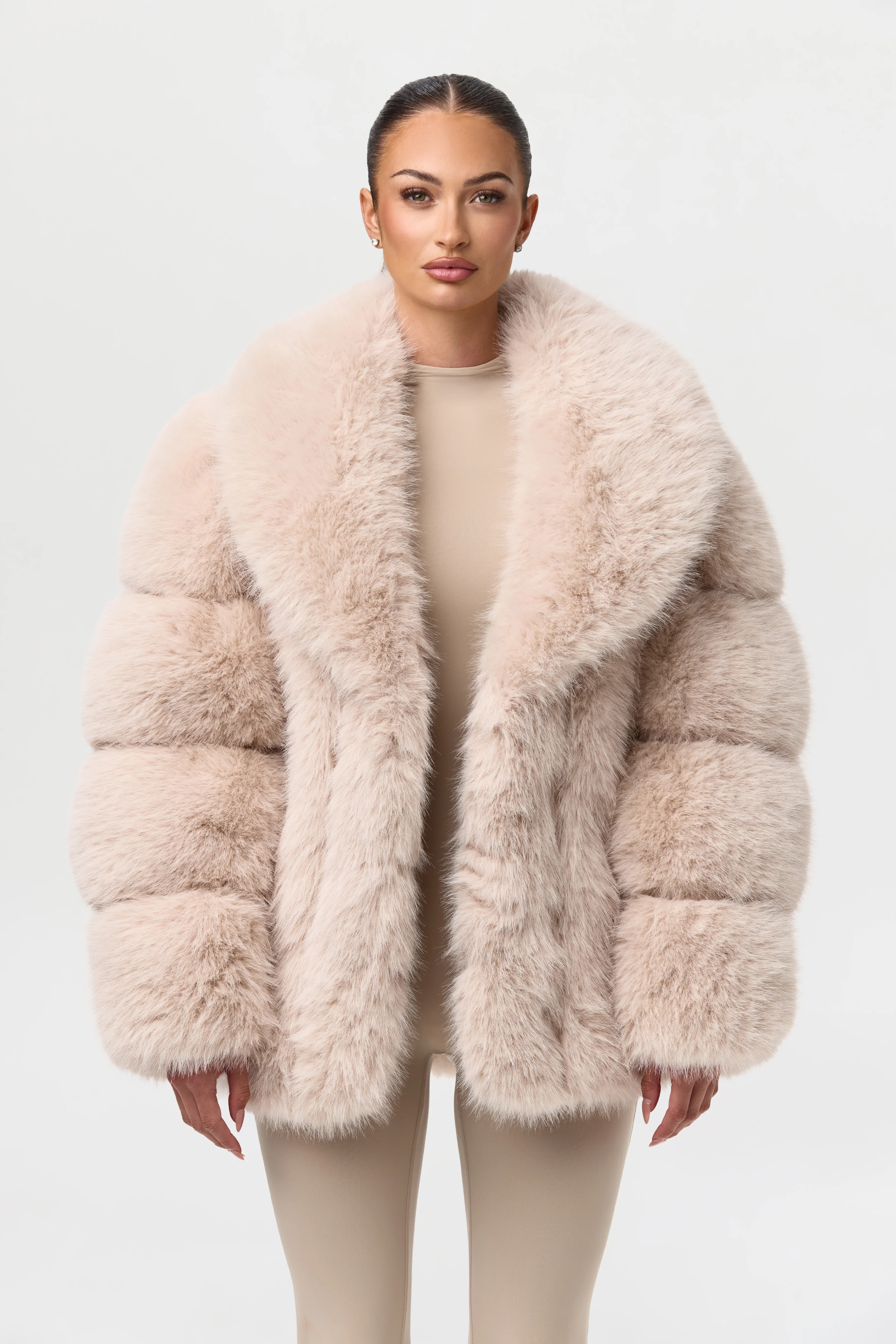 Faux Mink Pelted Coat - Image 10