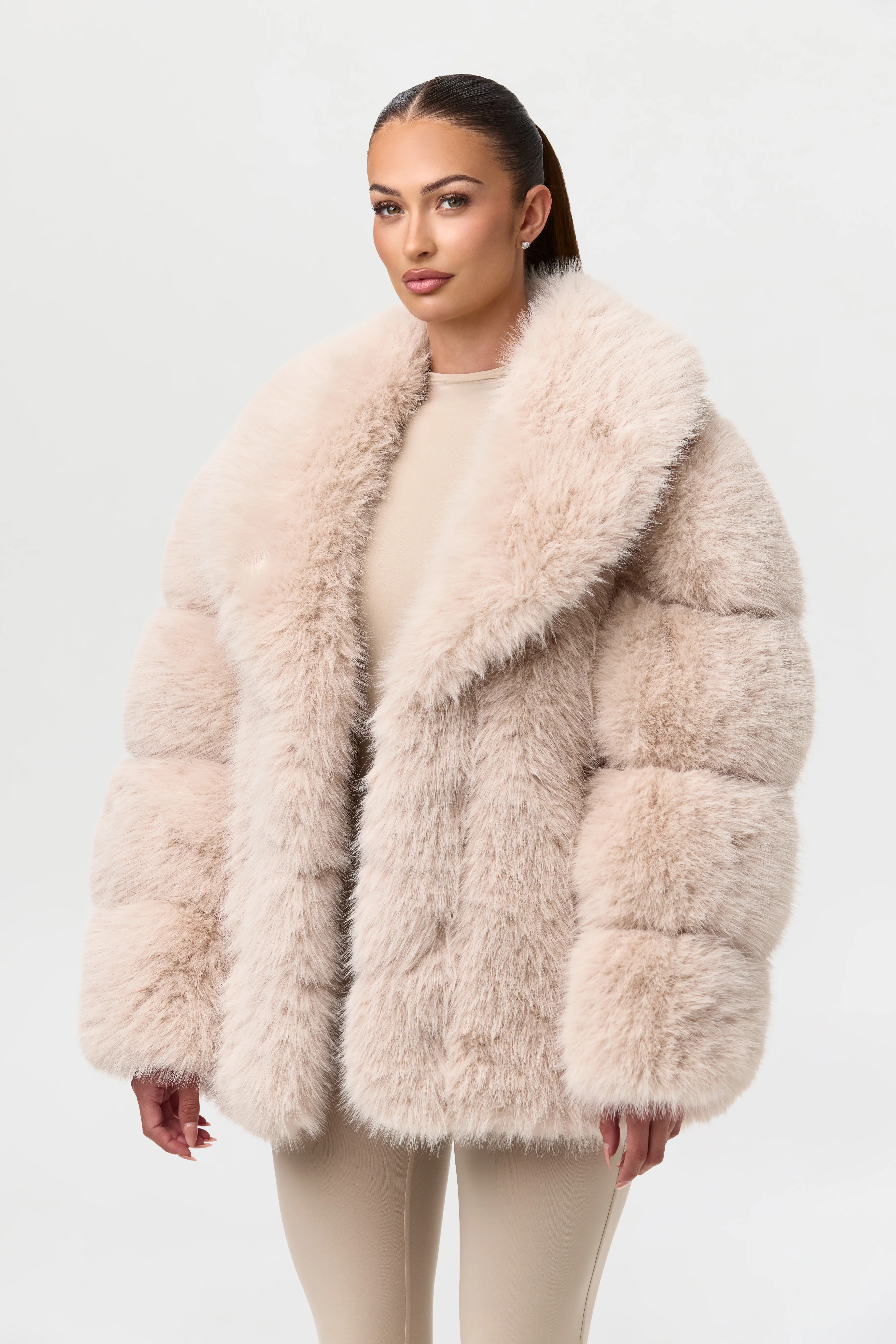 Faux Mink Pelted Coat - Image 11