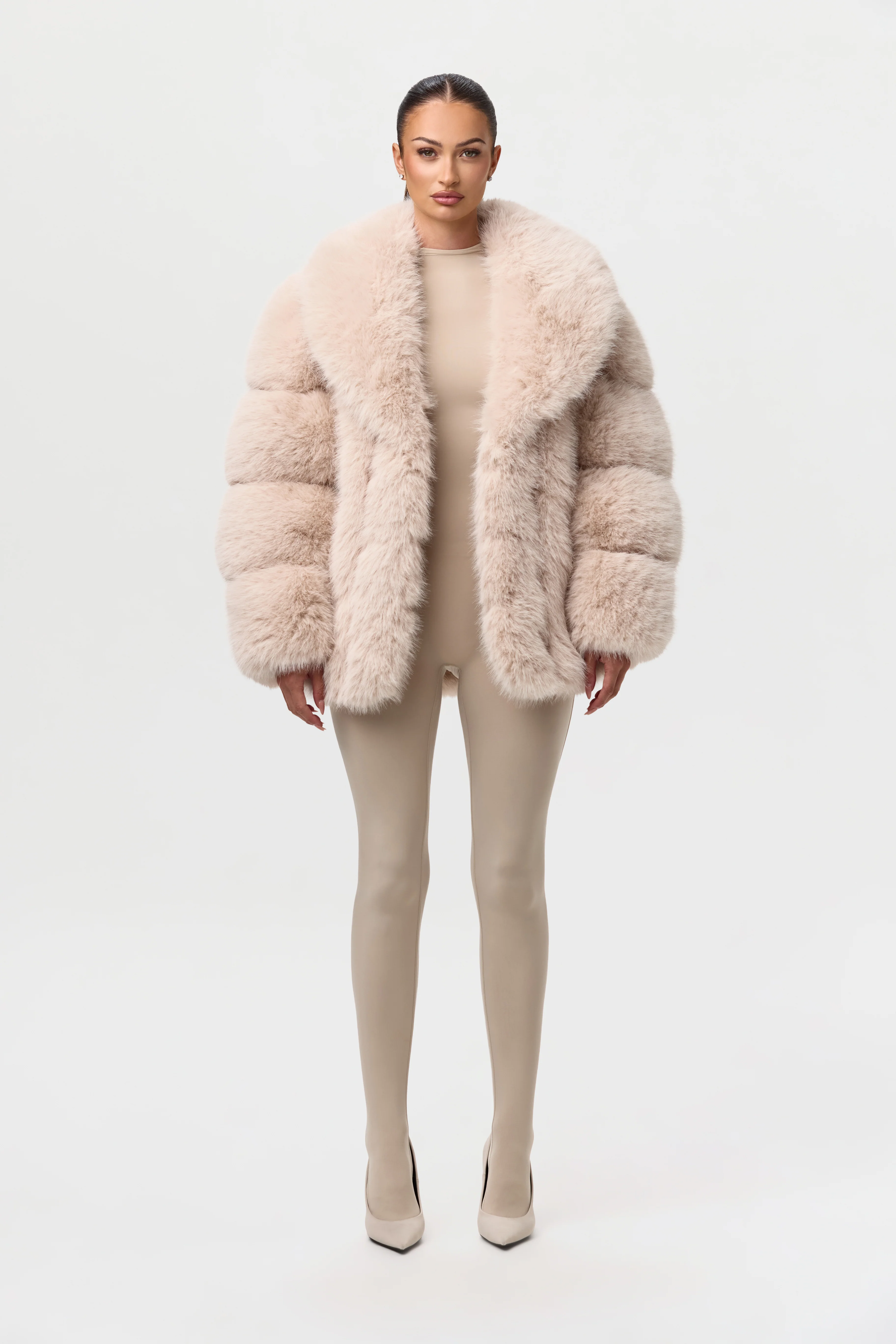 Faux Mink Pelted Coat - Image 12