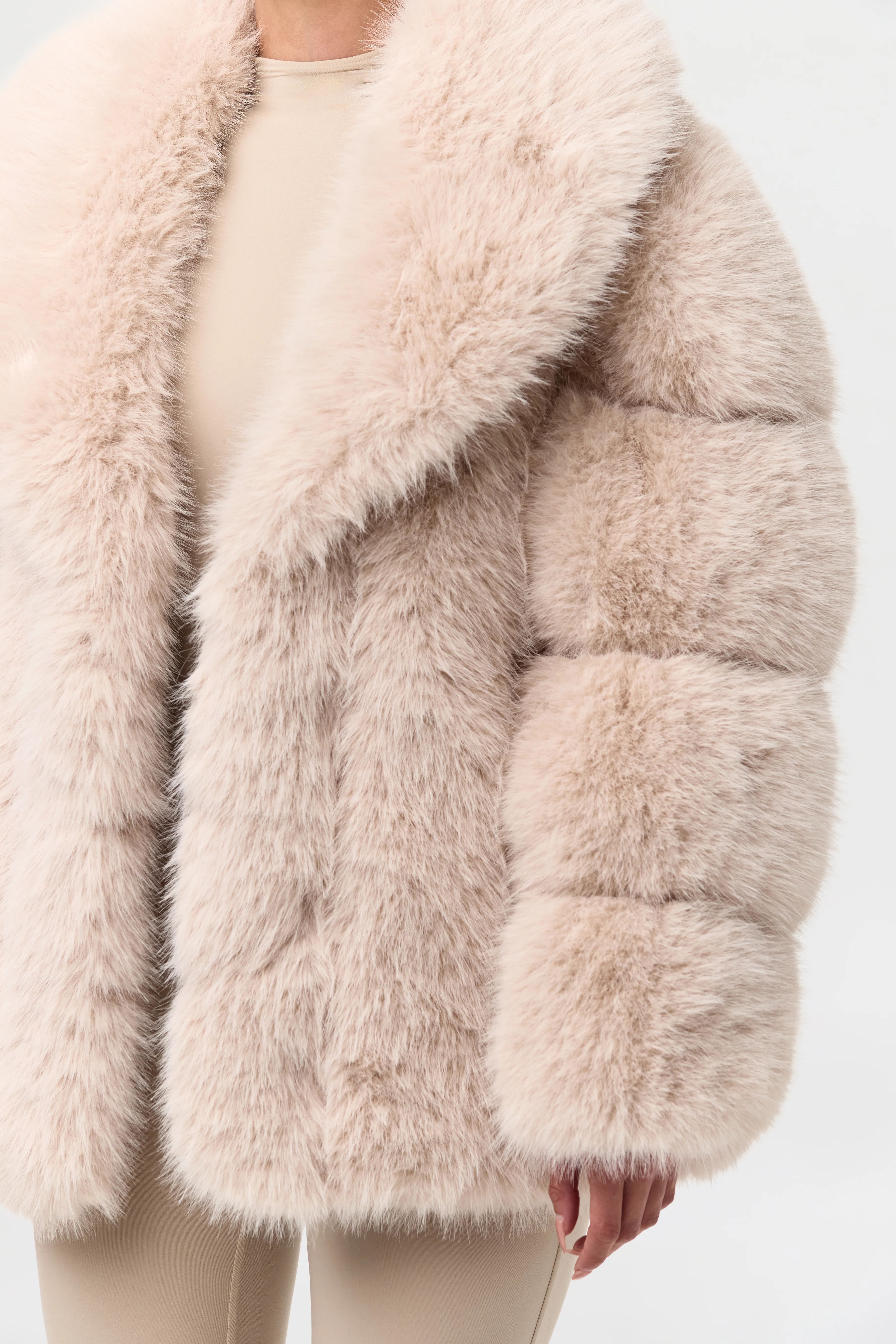 Faux Mink Pelted Coat - Image 13