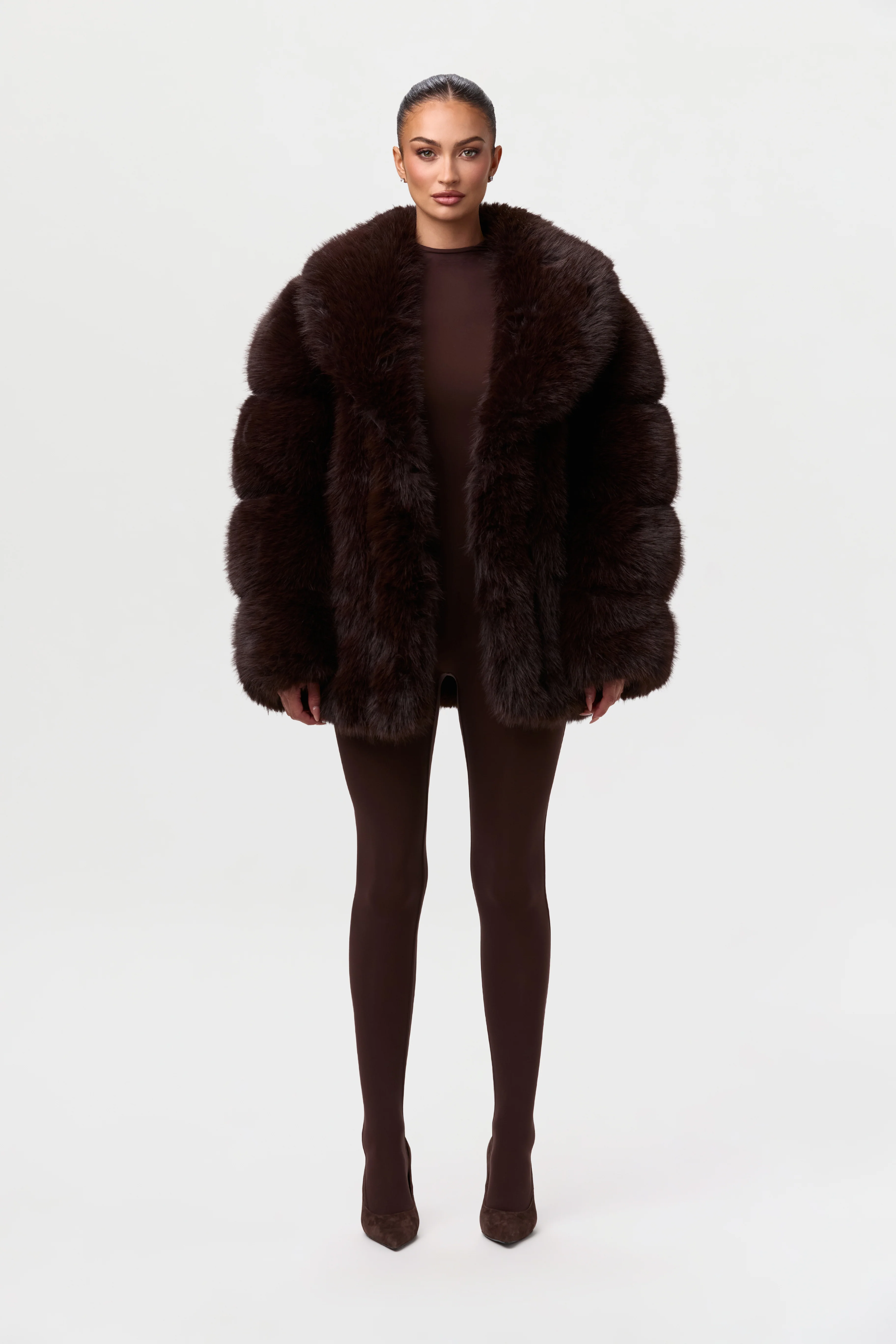 Faux Mink Pelted Coat - Image 16