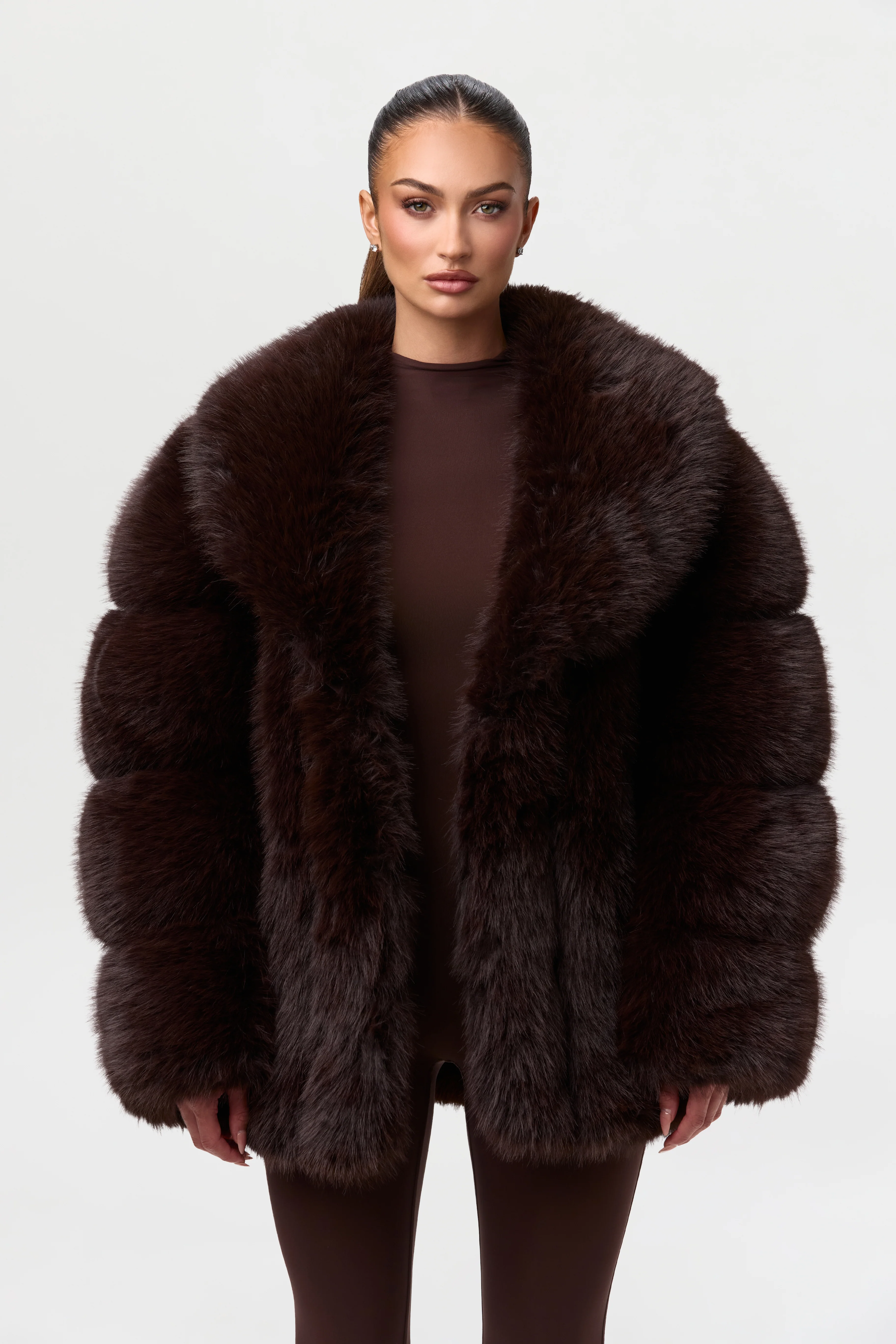 Faux Mink Pelted Coat - Image 17
