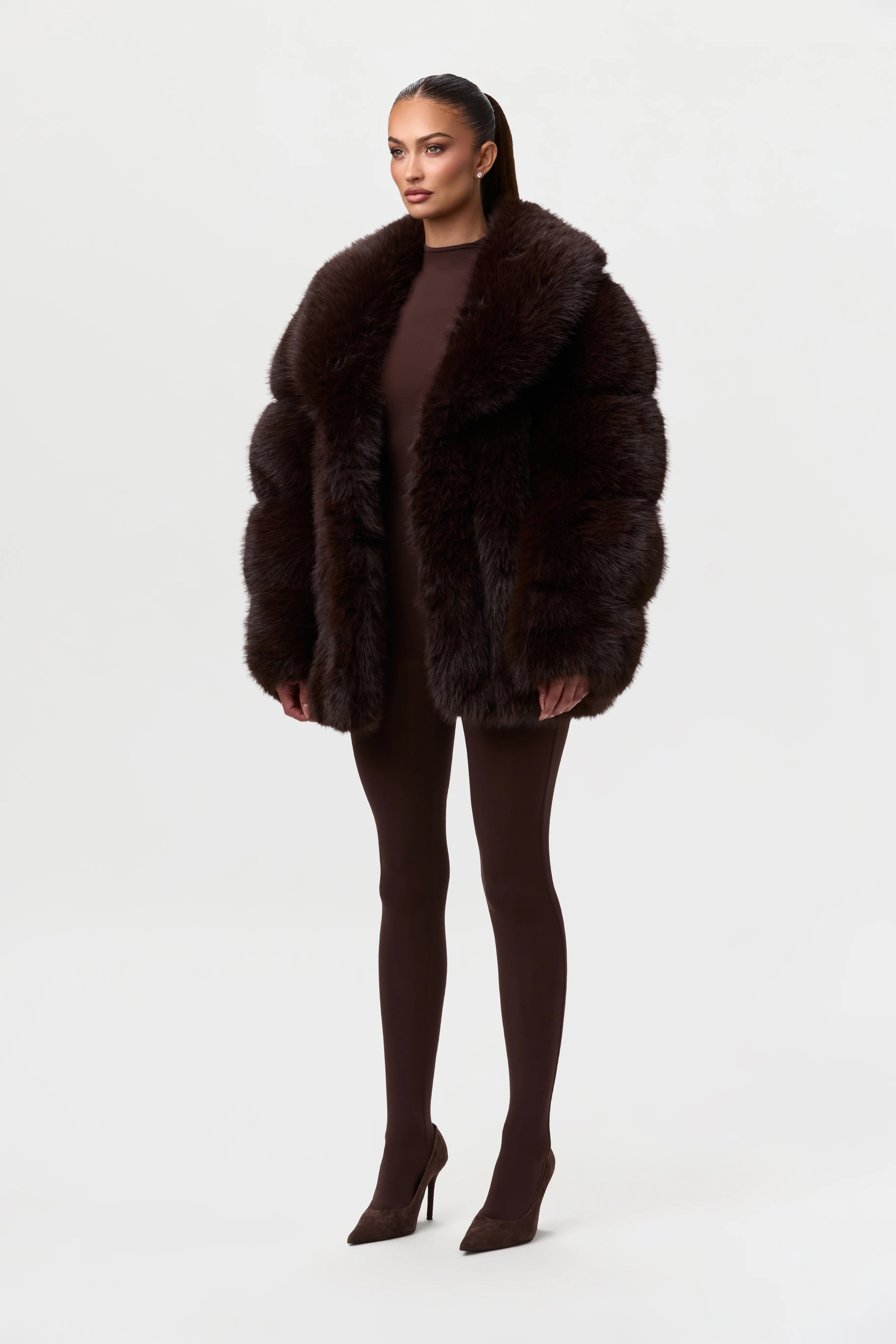 Faux Mink Pelted Coat - Image 20