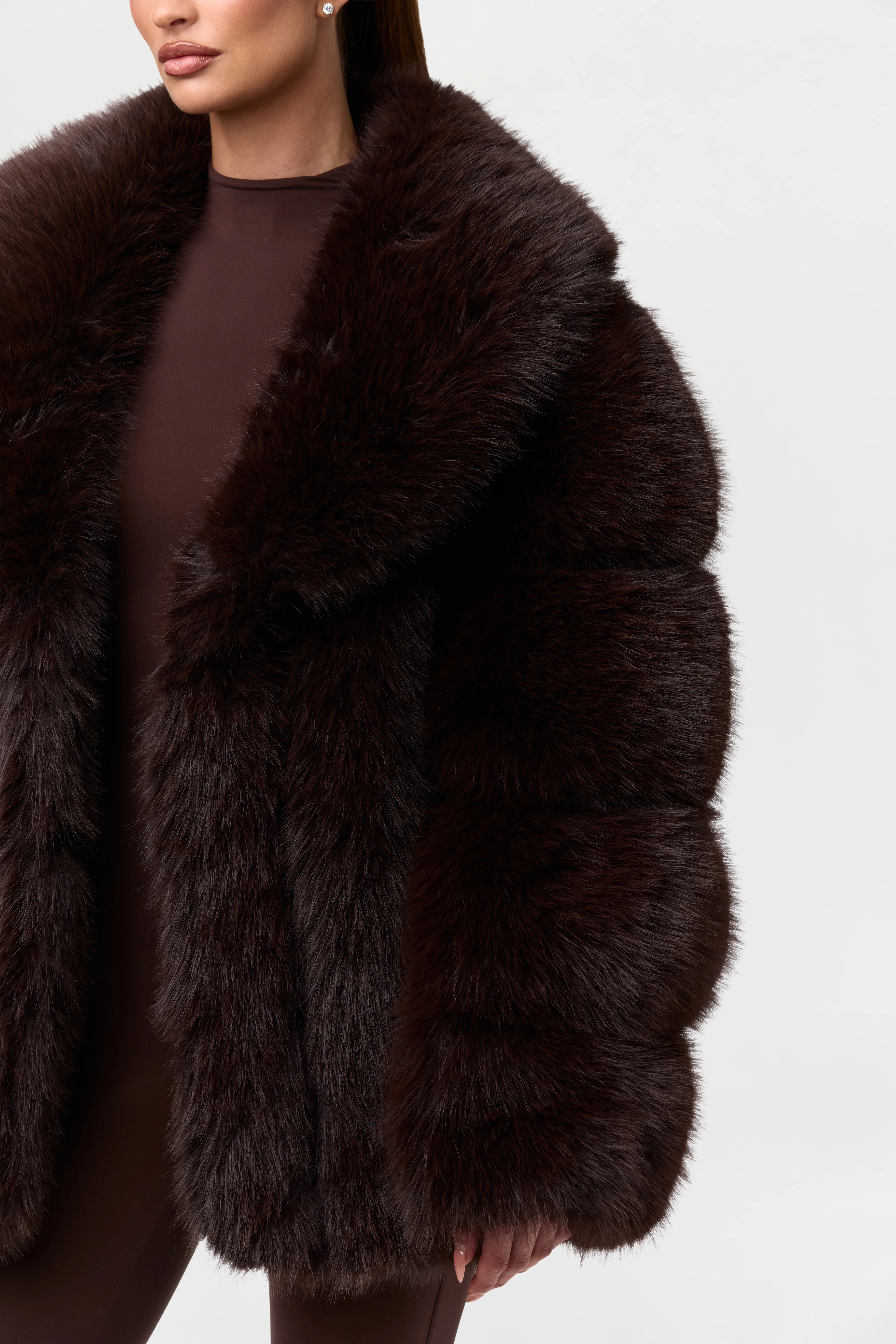 Faux Mink Pelted Coat - Image 21