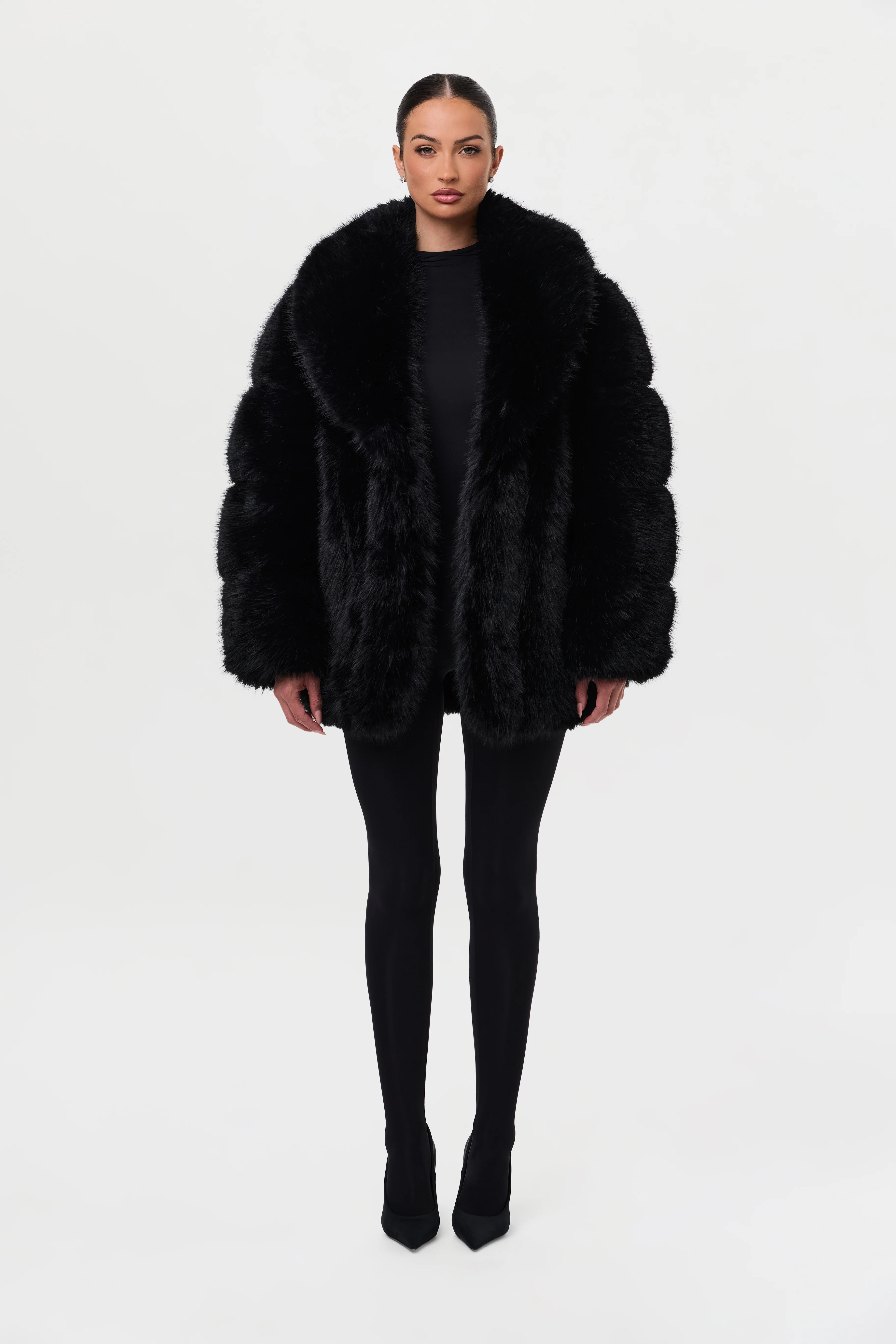 Faux Mink Pelted Coat - Image 23