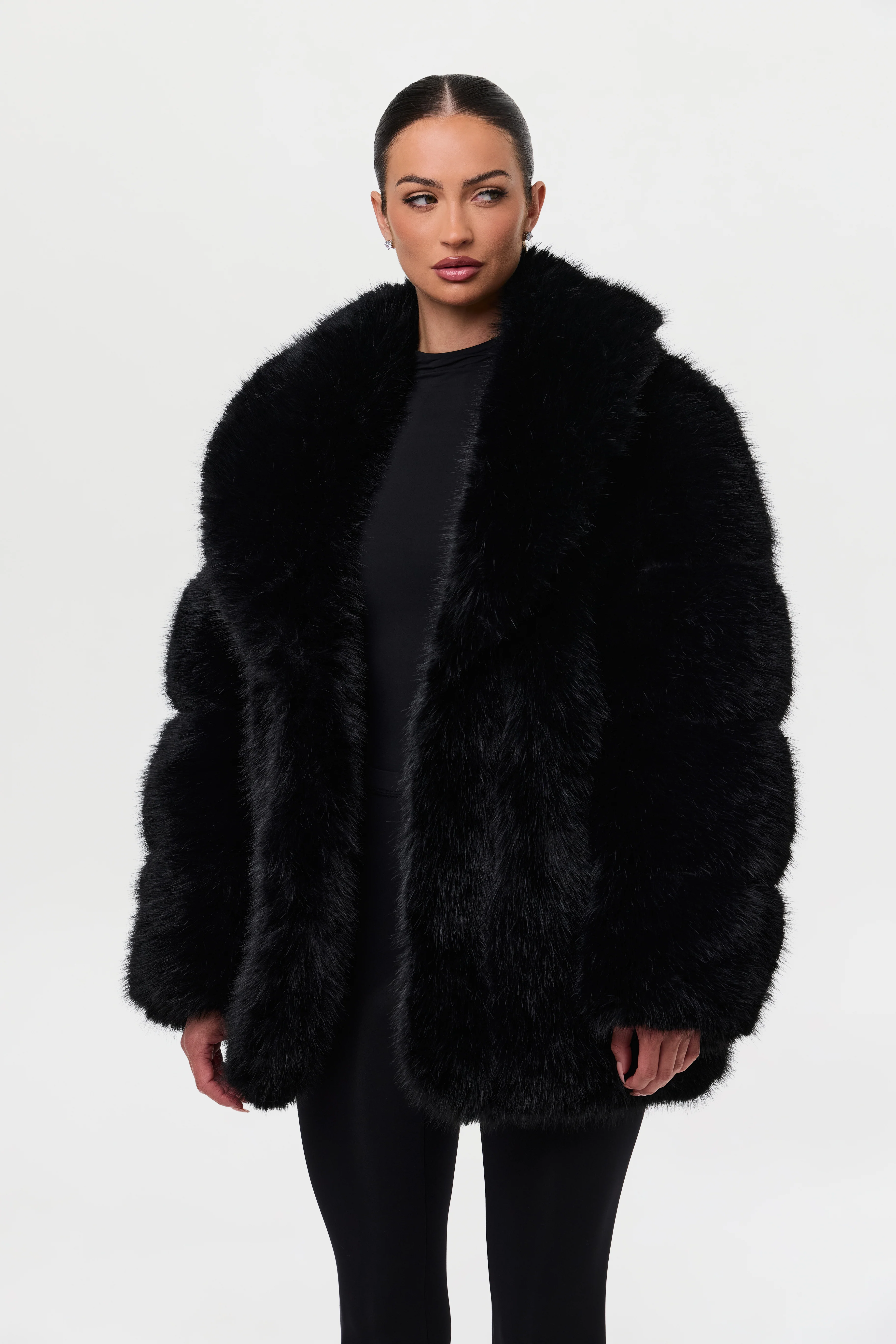 Faux Mink Pelted Coat - Image 26