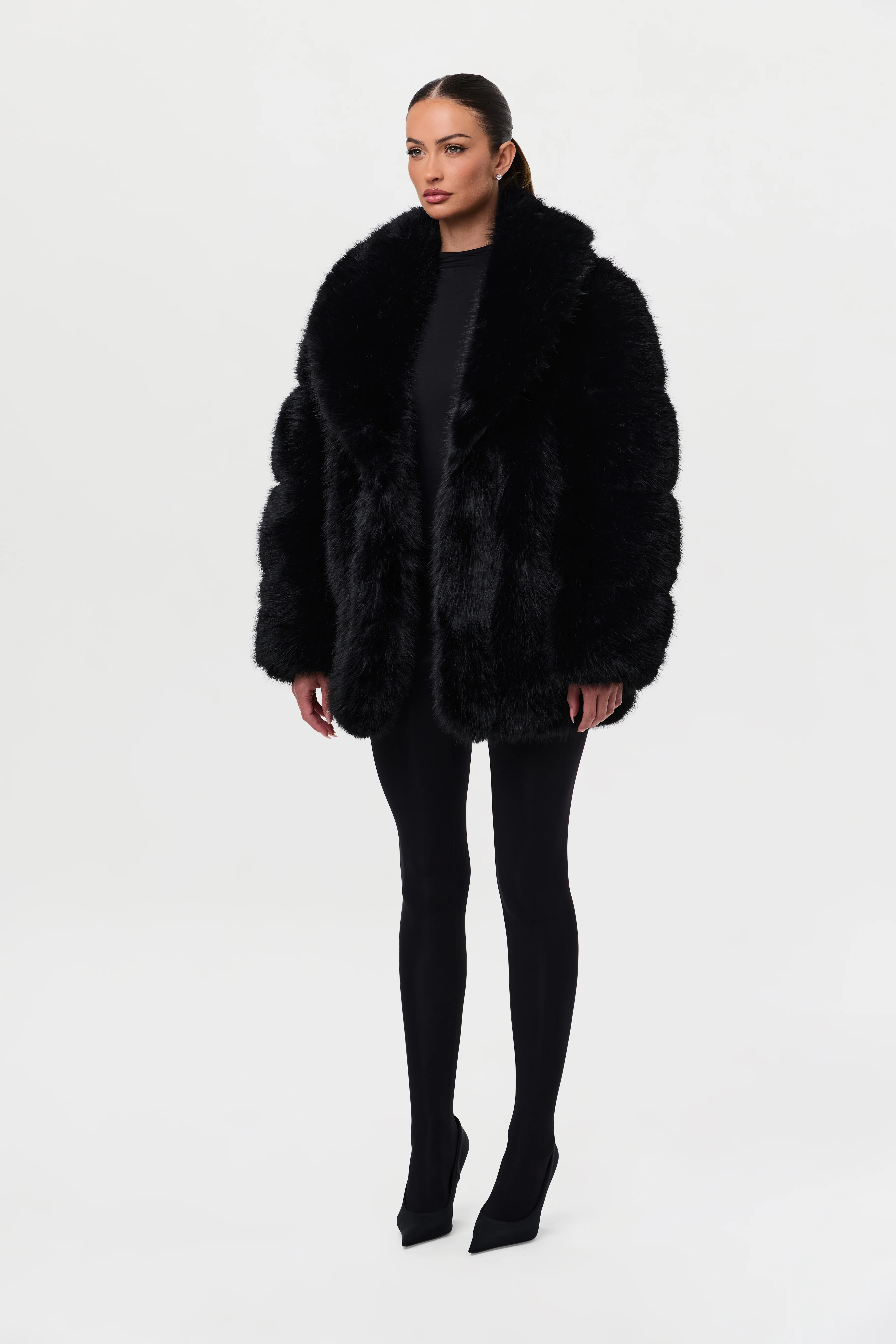 Faux Mink Pelted Coat - Image 27