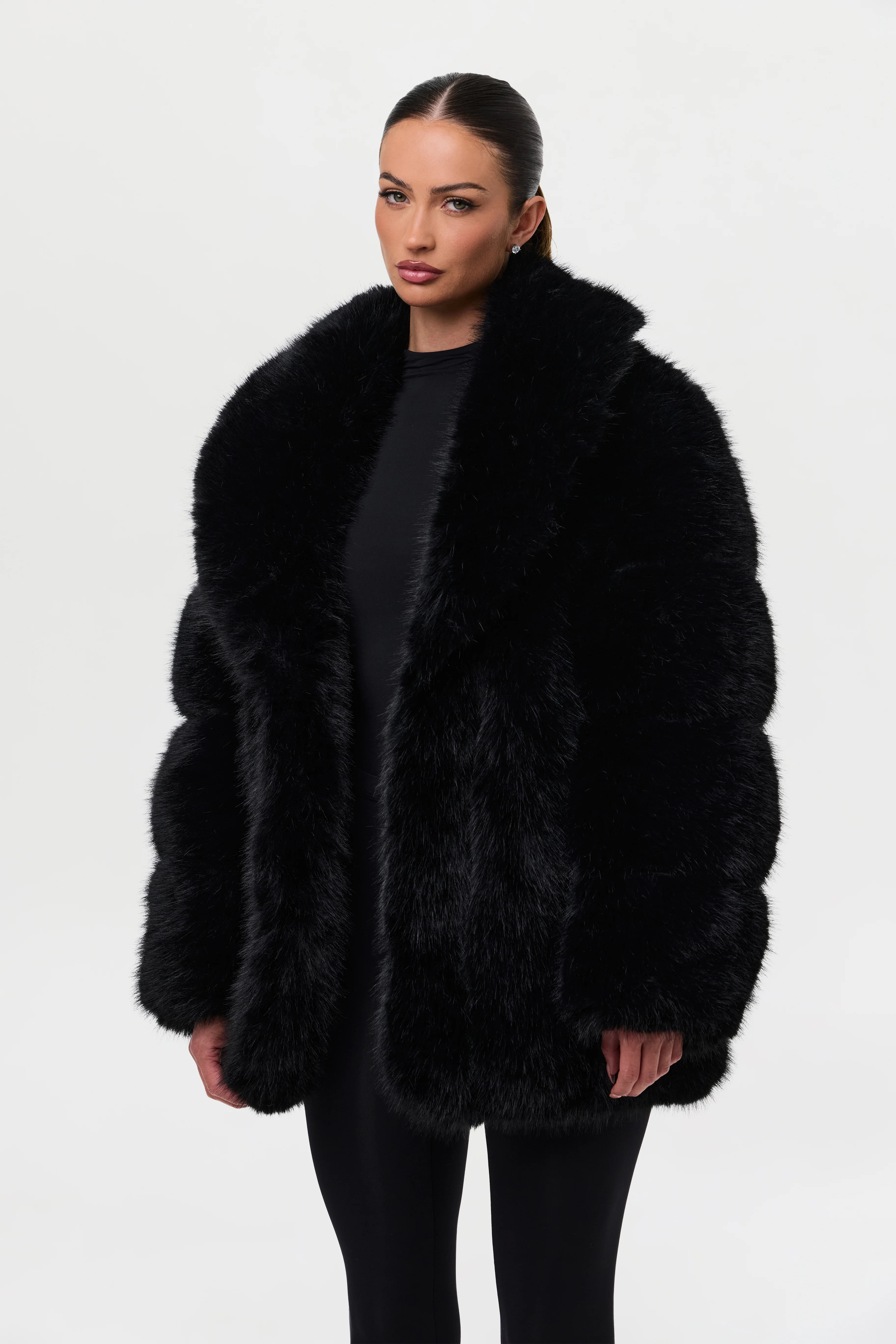 Faux Mink Pelted Coat - Image 28