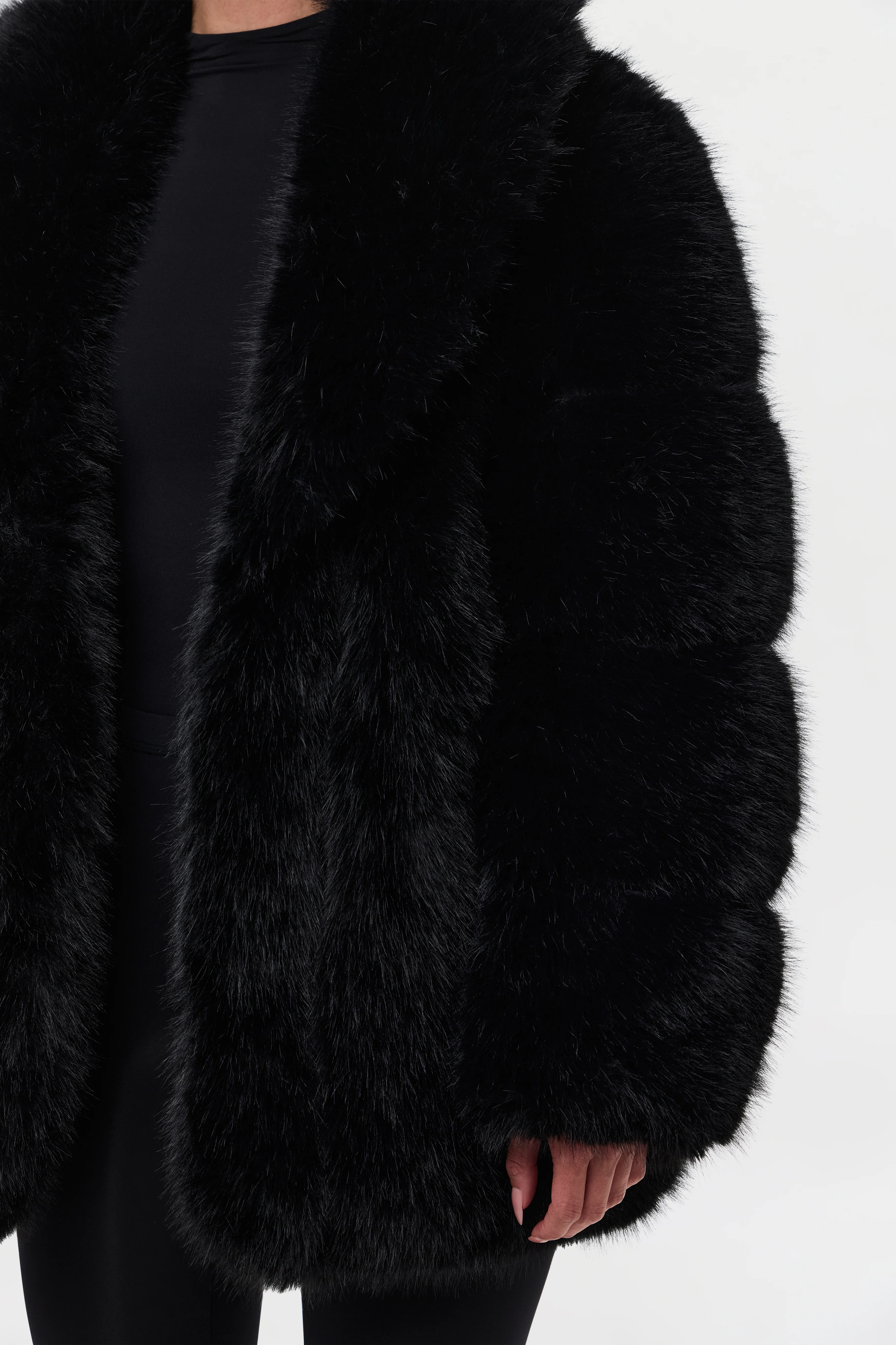 Faux Mink Pelted Coat - Image 30
