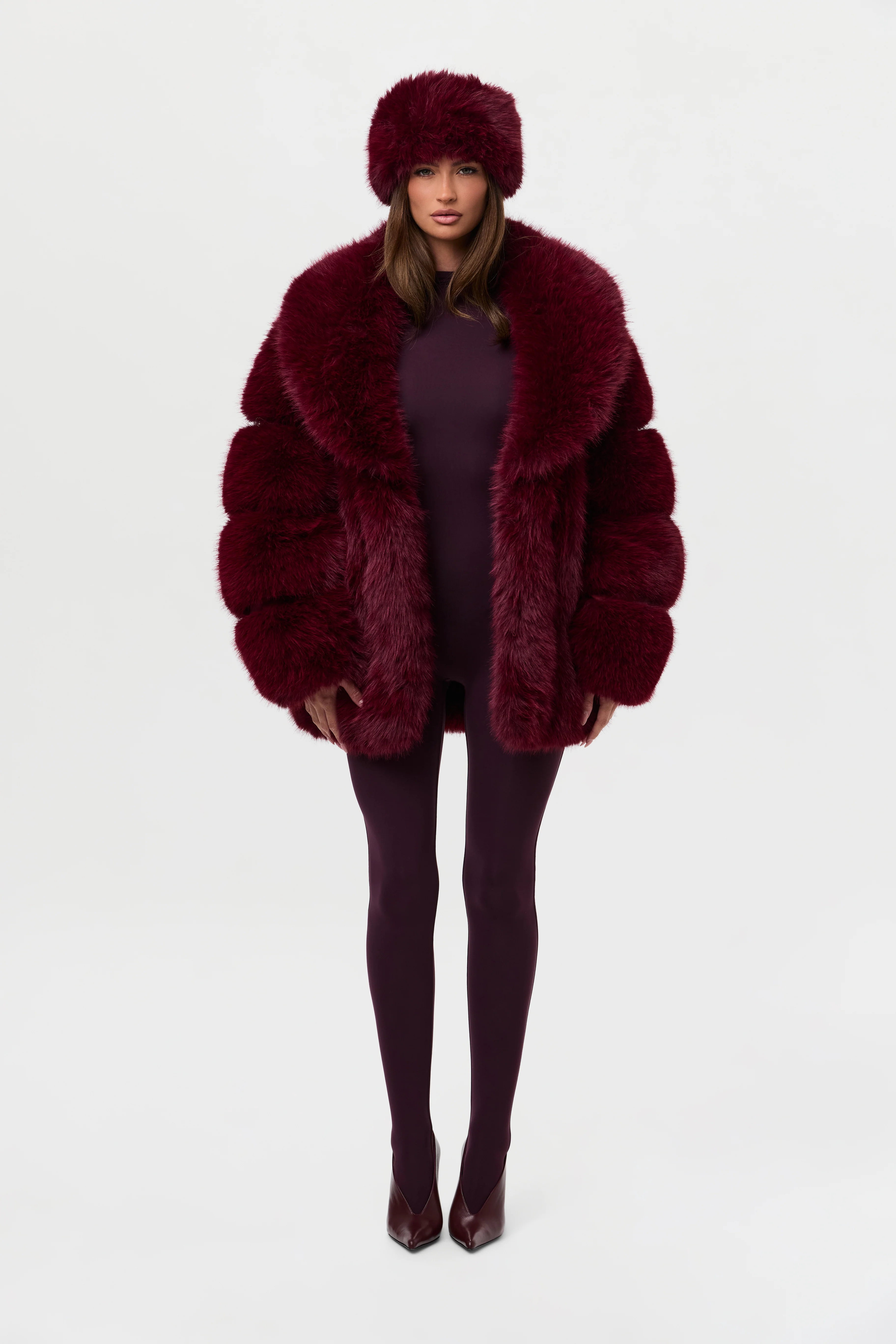 Faux Mink Pelted Coat - Image 32