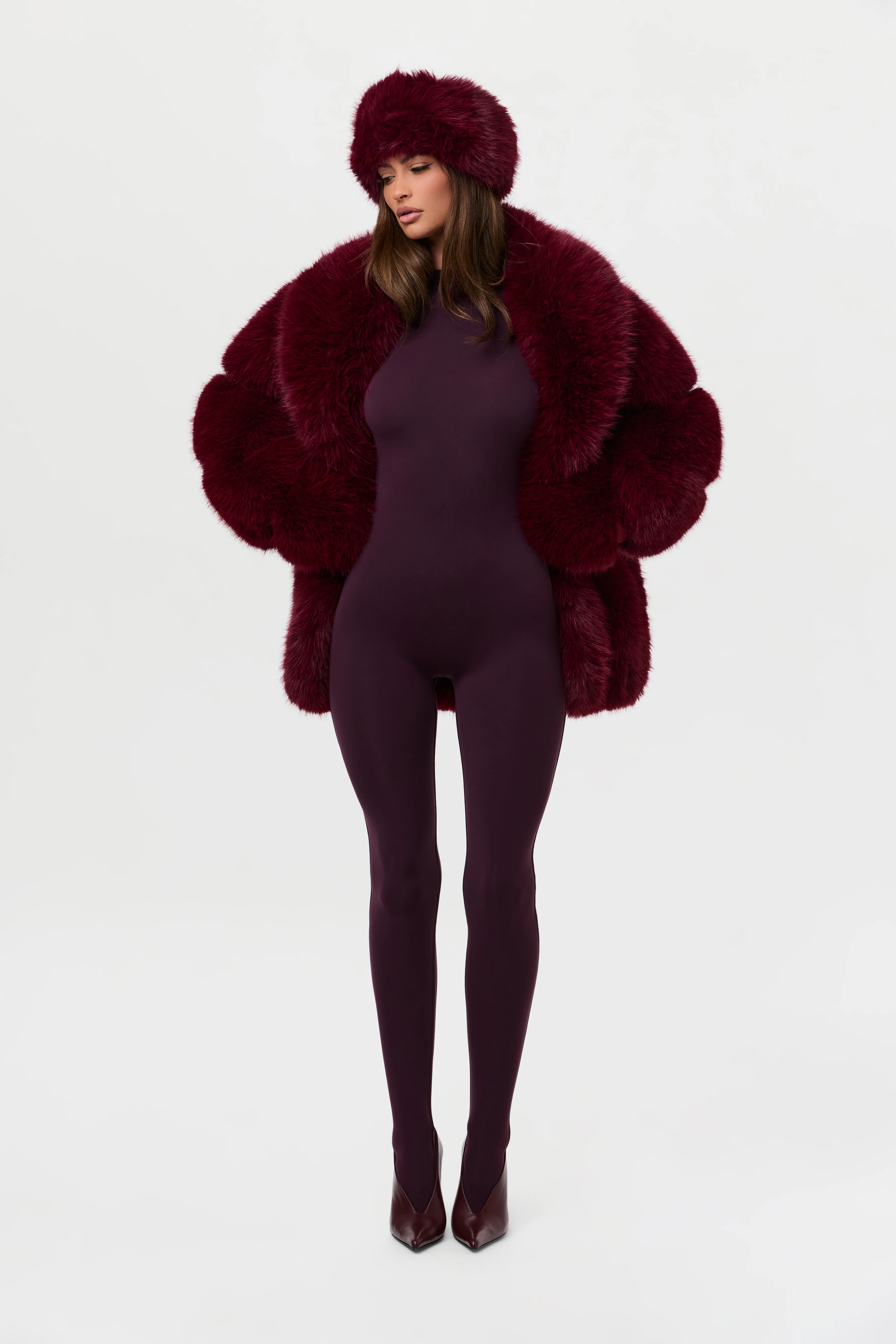 Faux Mink Pelted Coat - Image 33