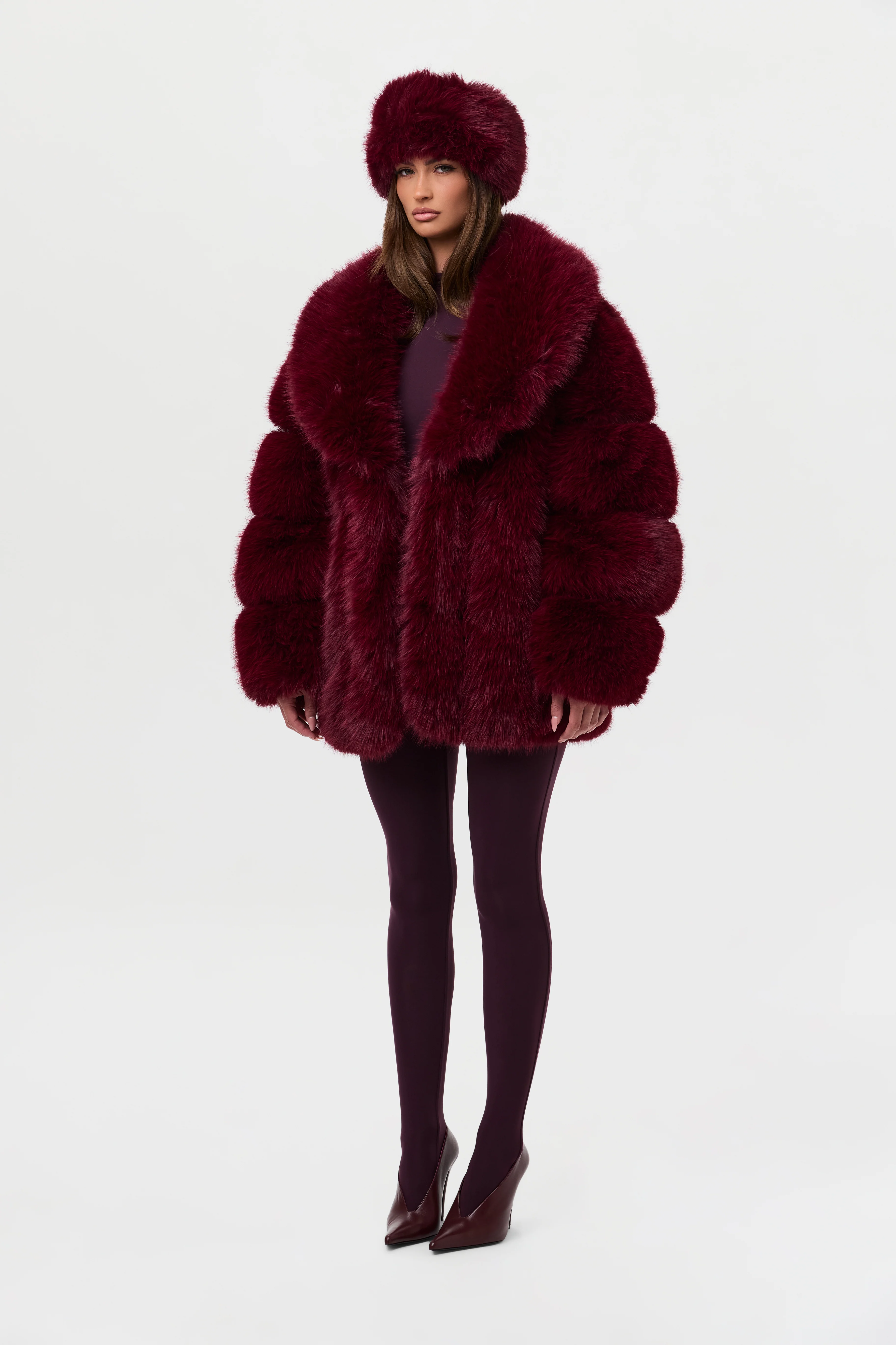 Faux Mink Pelted Coat - Image 36