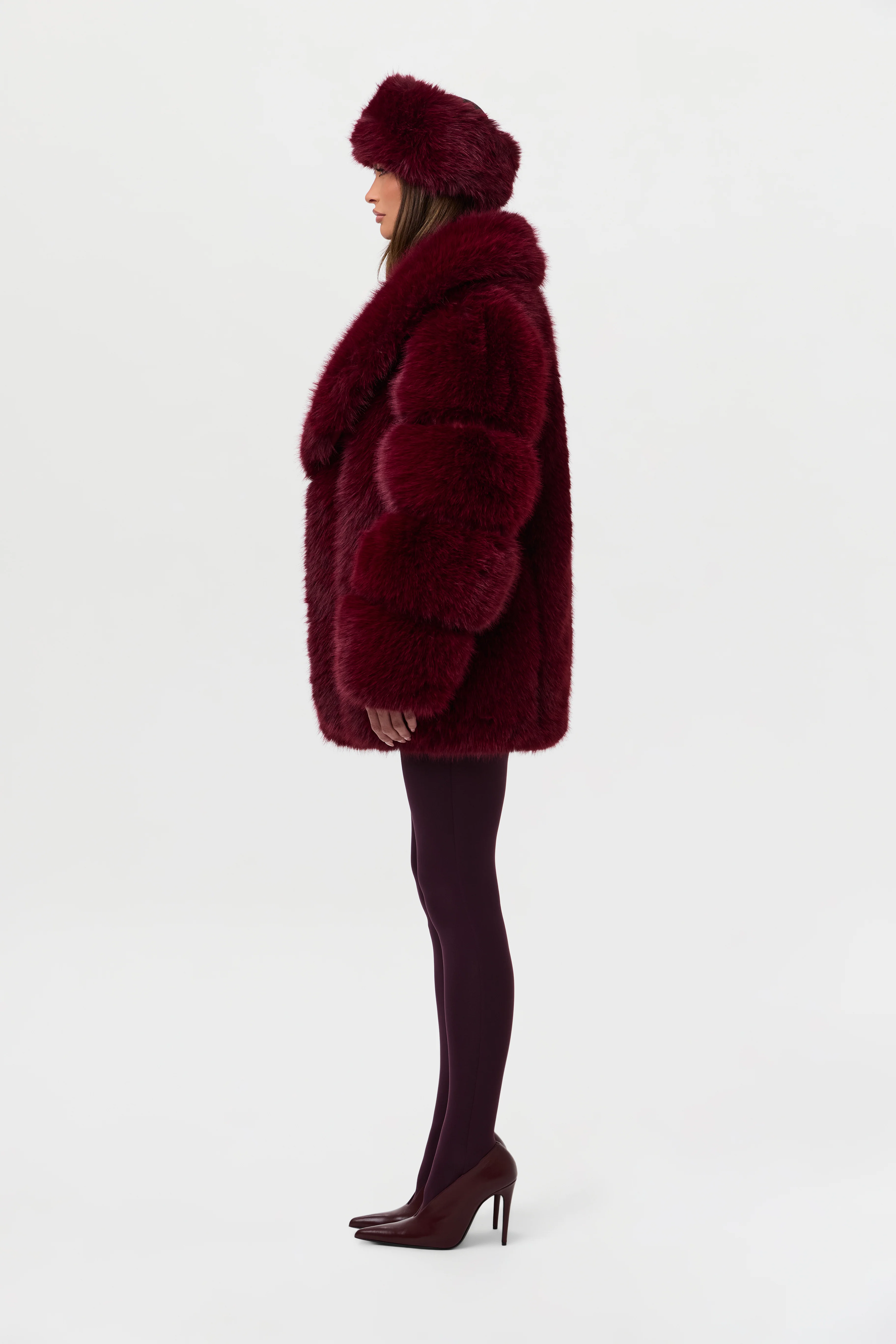 Faux Mink Pelted Coat - Image 38