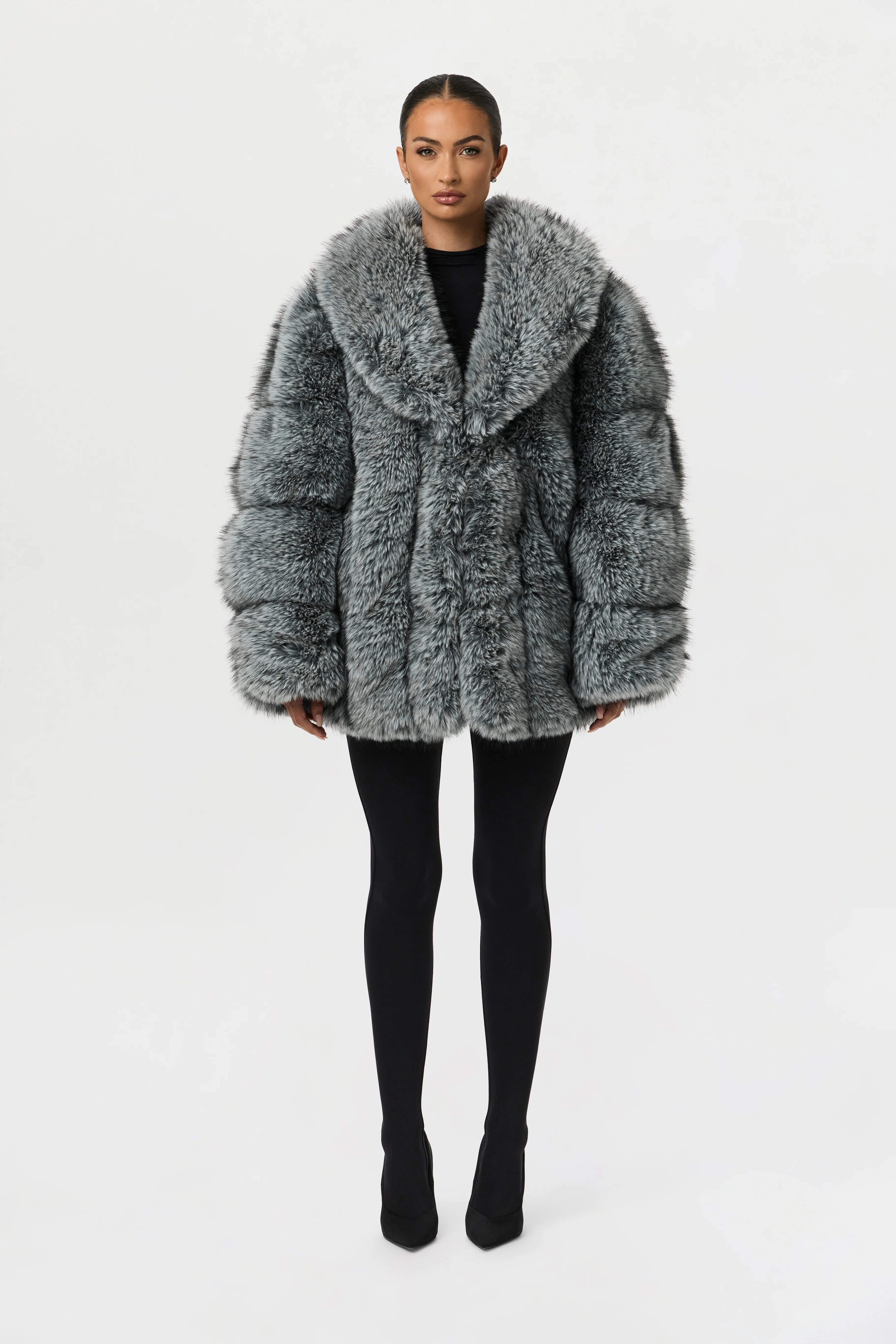 Faux Mink Pelted Coat - Image 4