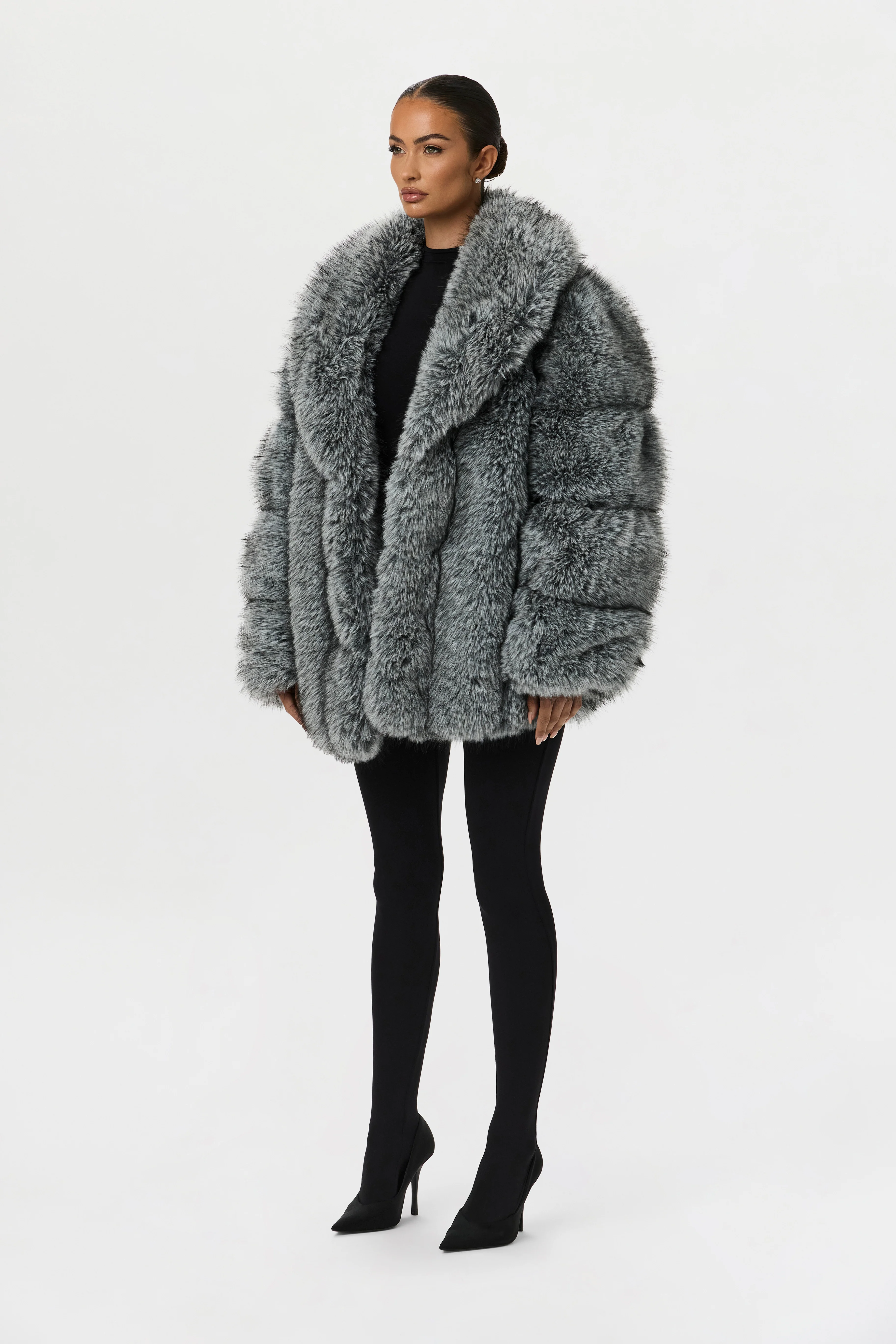 Faux Mink Pelted Coat - Image 5