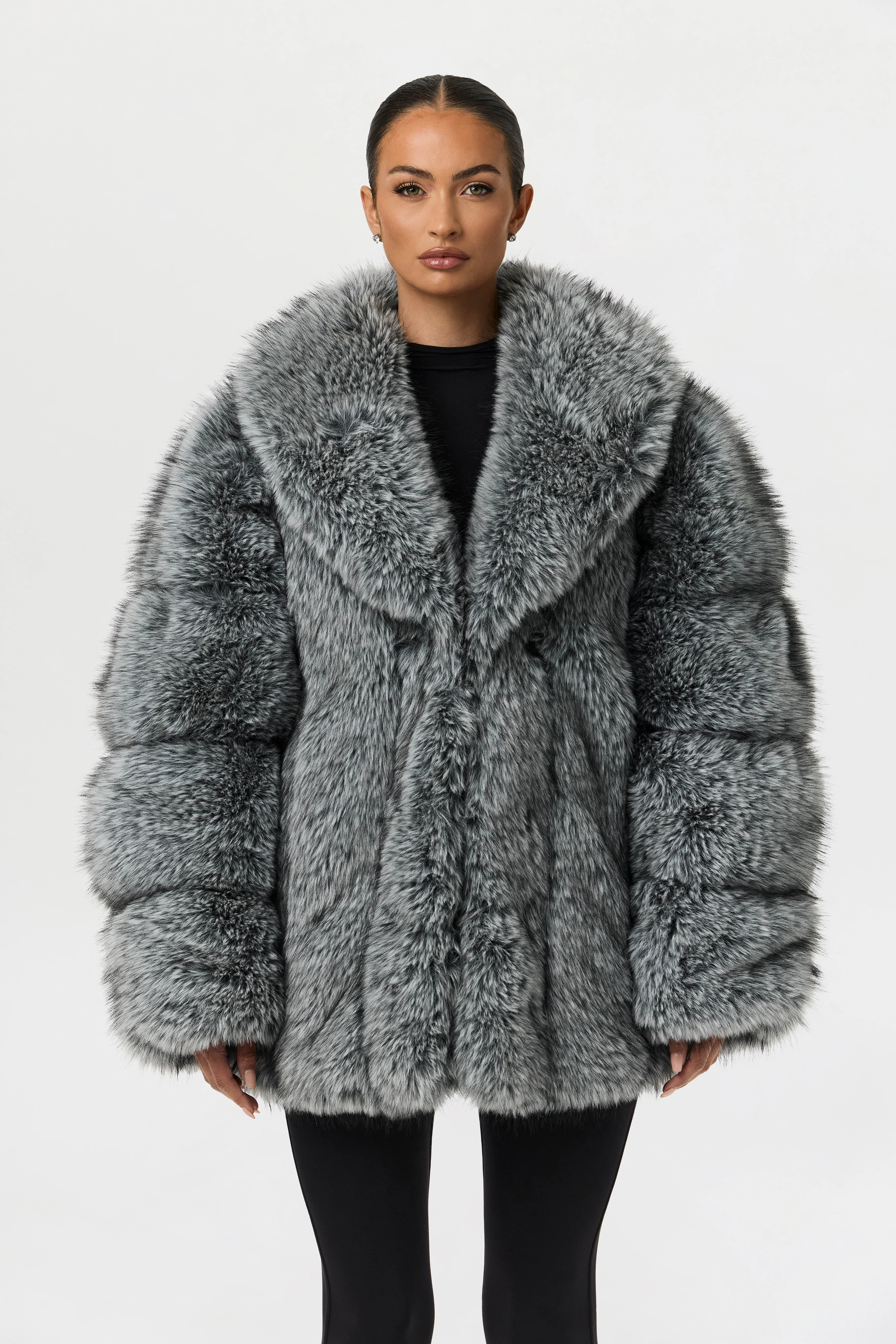 Faux Mink Pelted Coat - Image 7