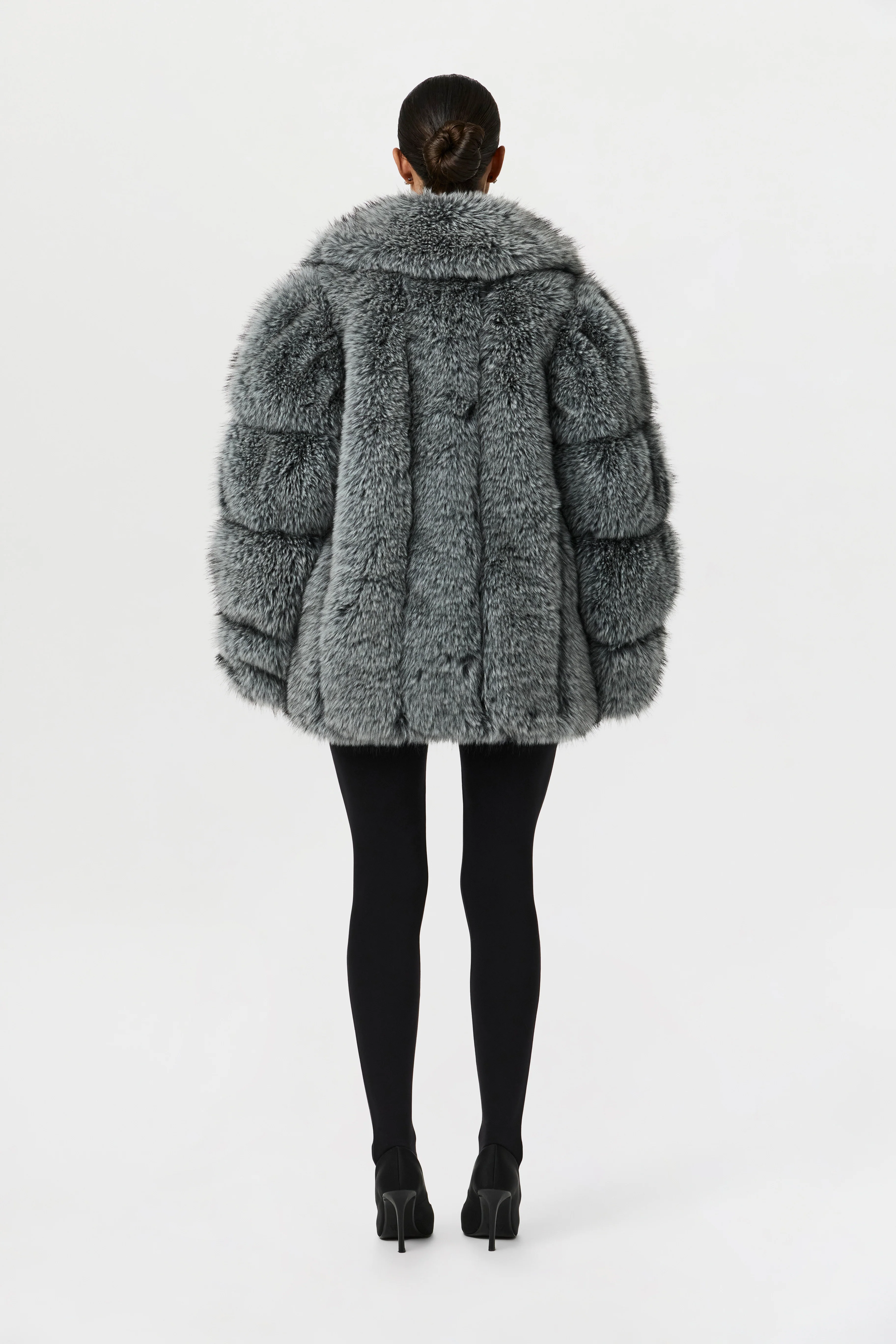 Faux Mink Pelted Coat - Image 8