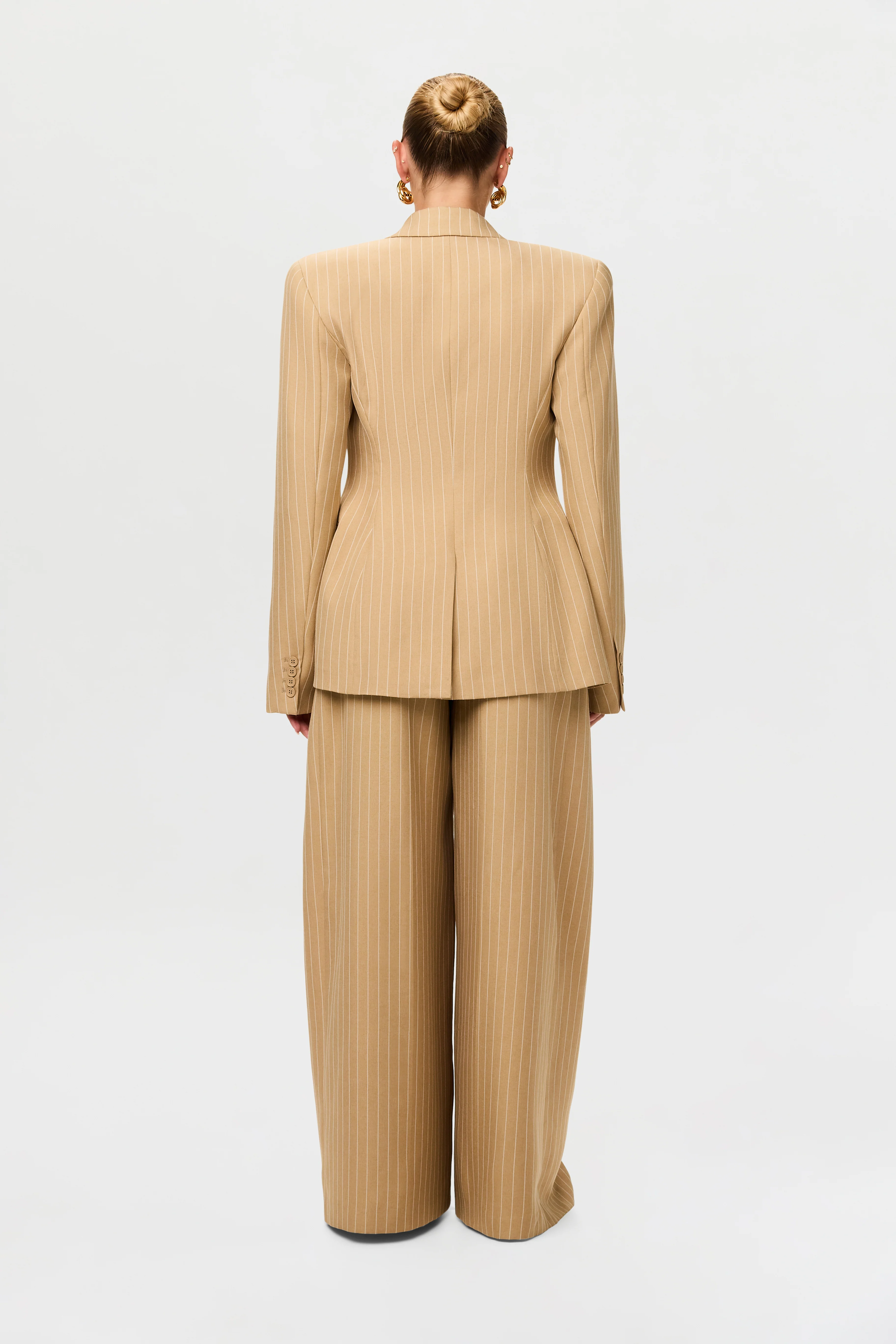 Pinstripe Suited Blazer - Image 27