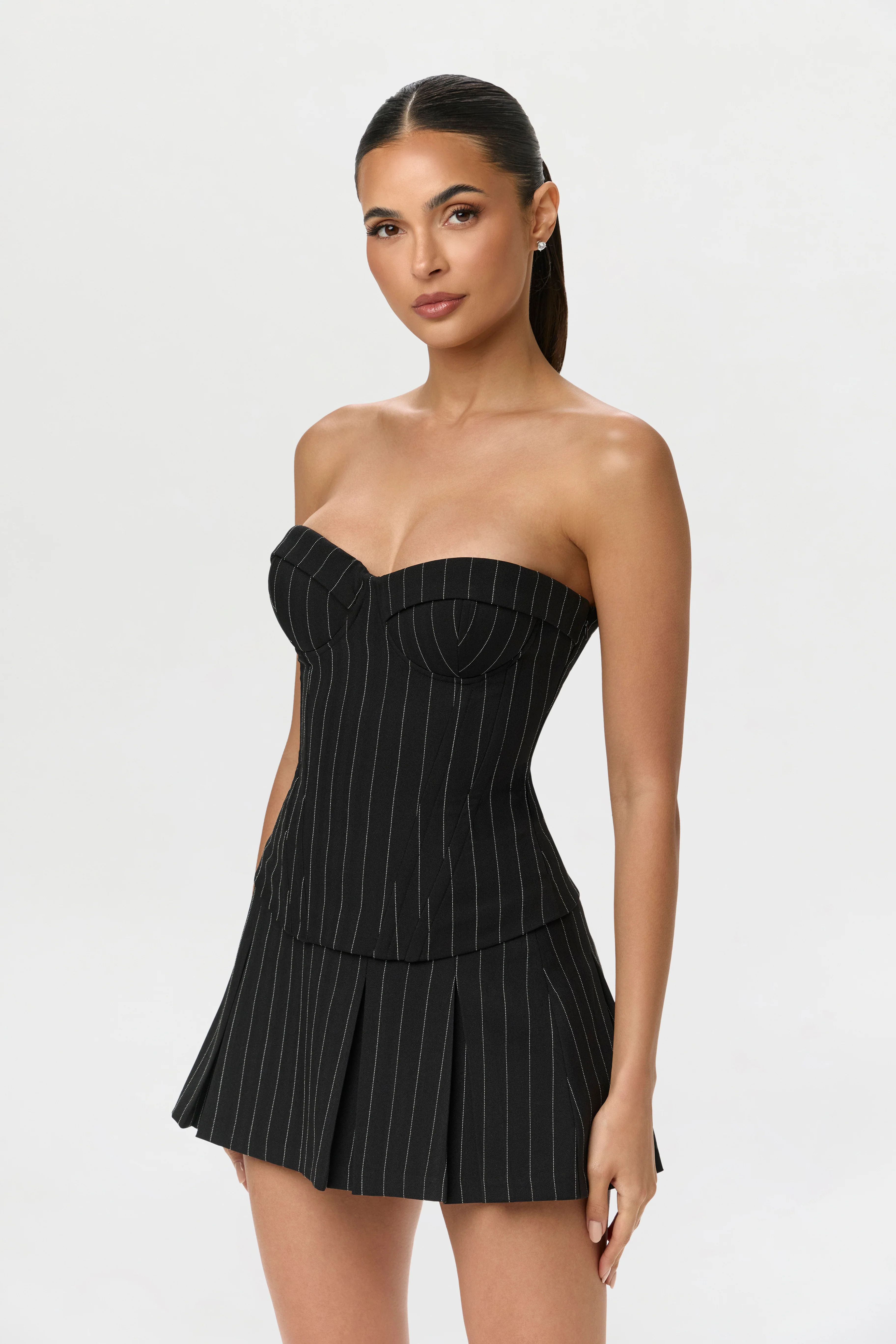 Suiting Pinstripe Bustier - Image 11