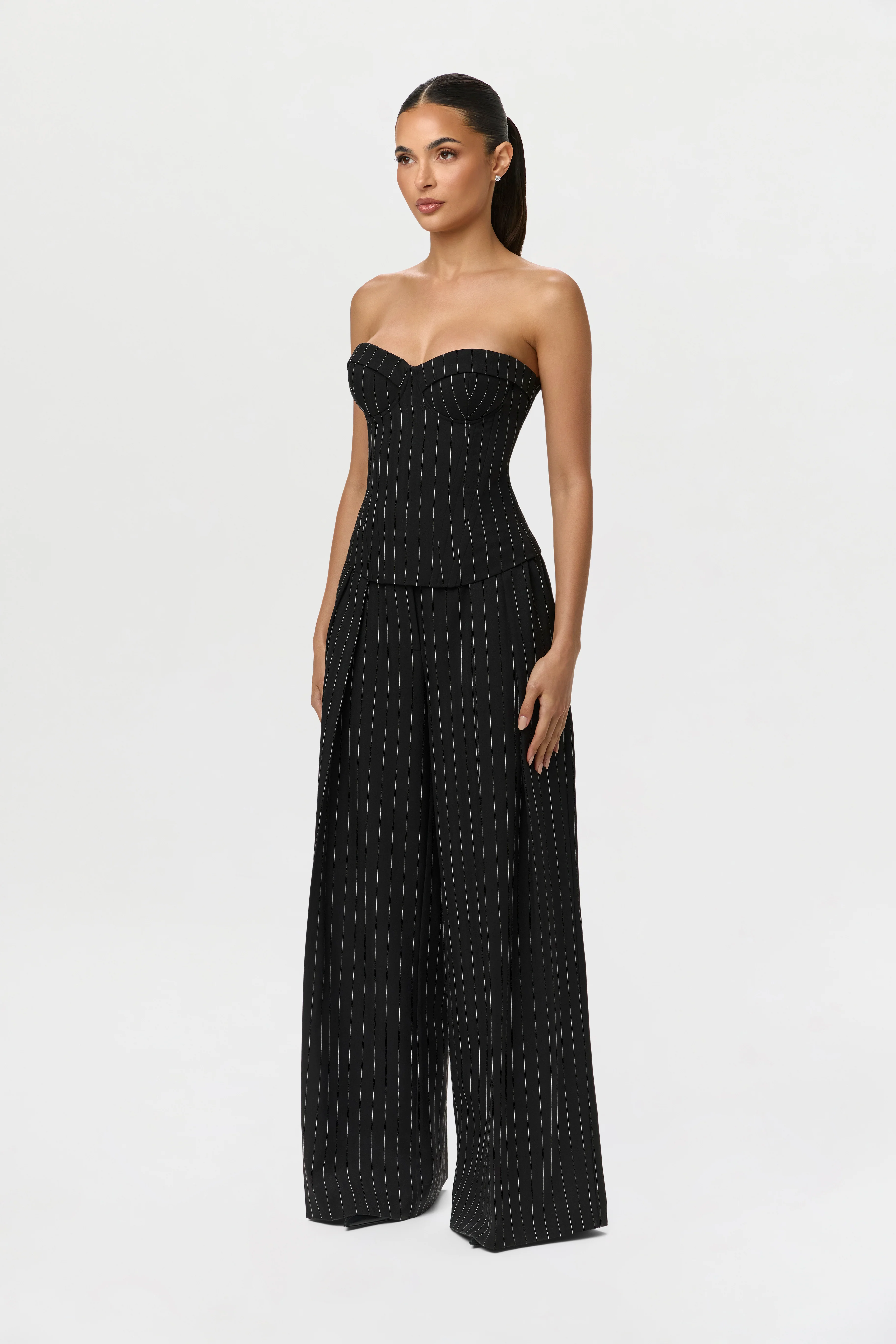Suiting Pinstripe Bustier - Image 3