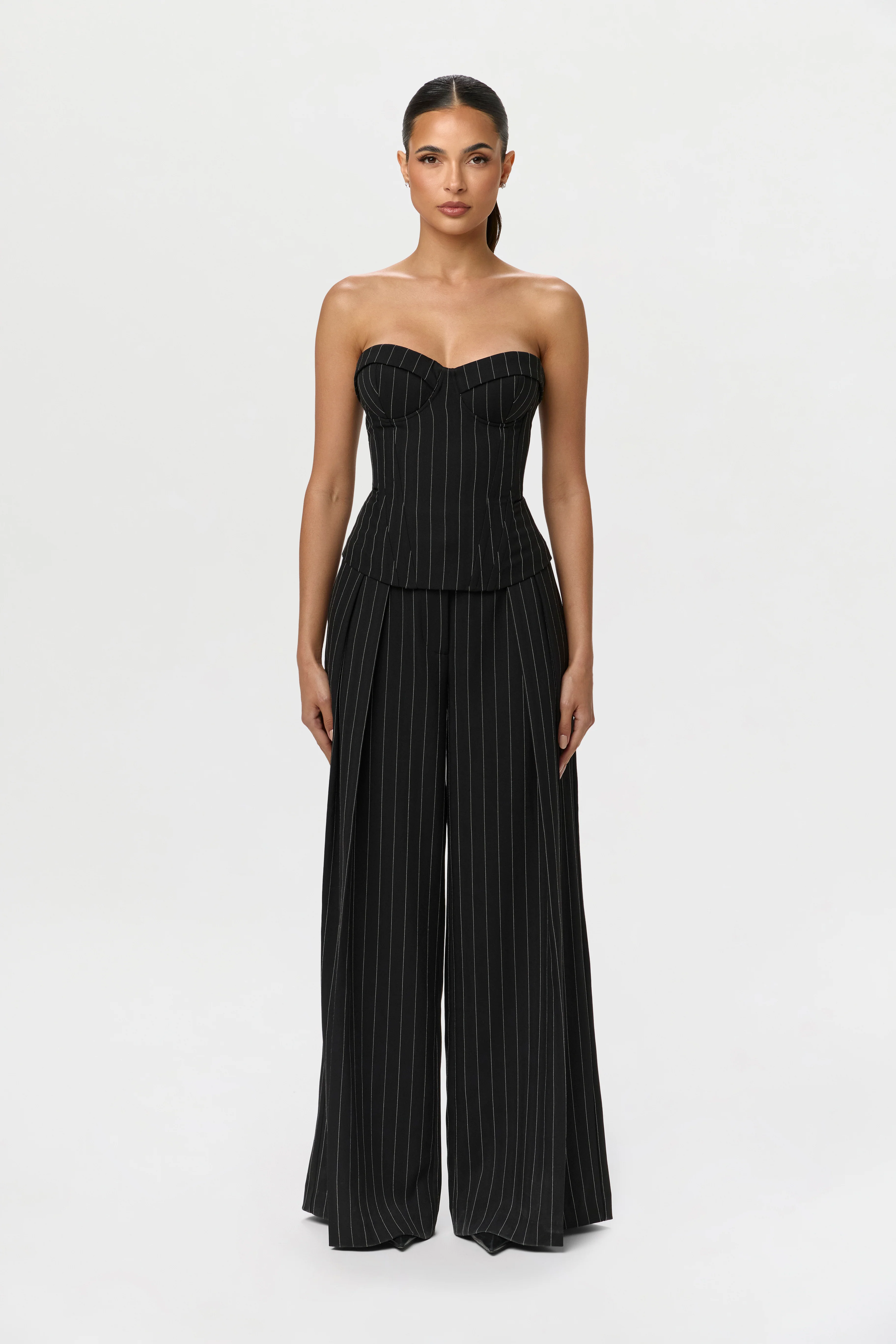 Suiting Pinstripe Bustier - Image 5