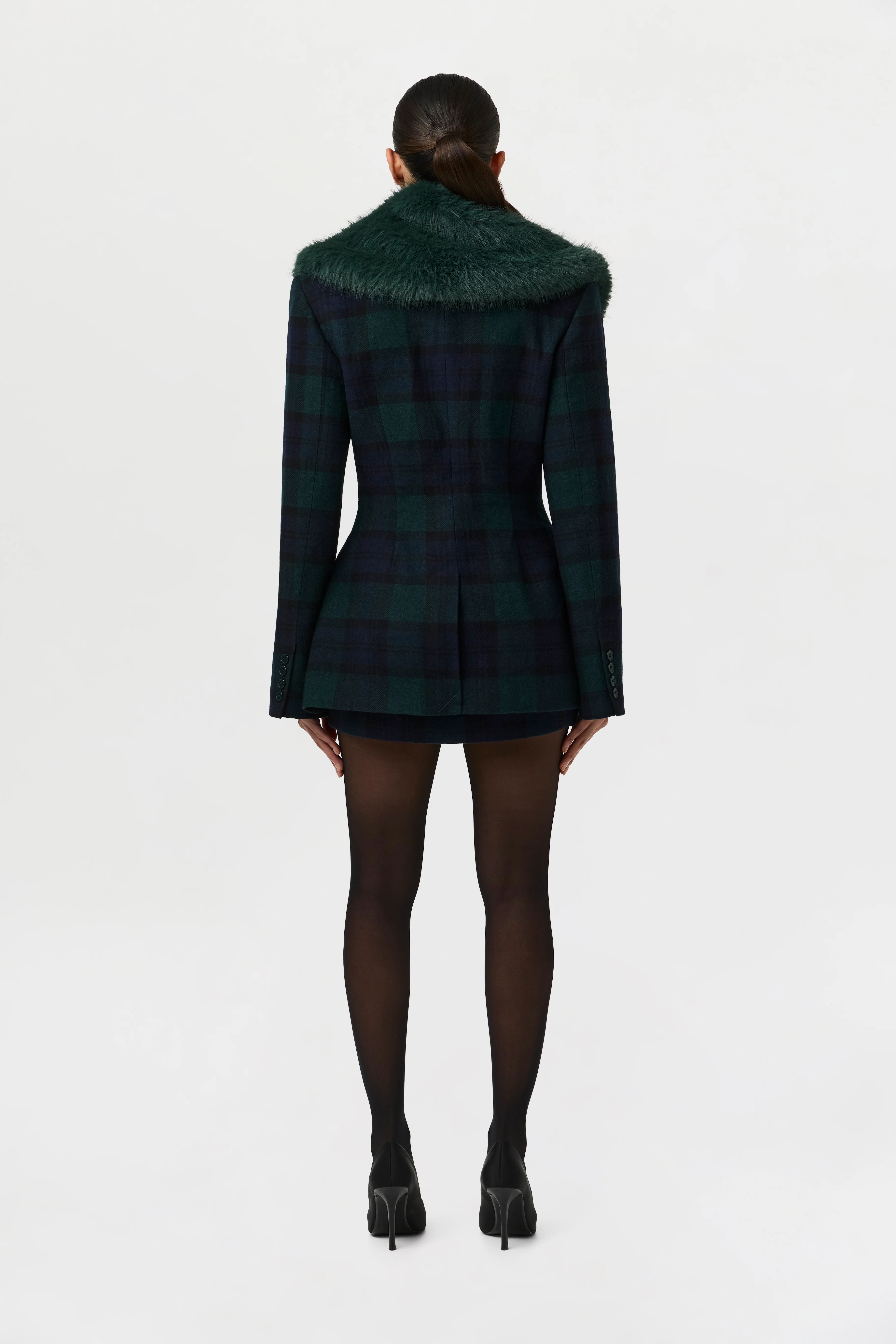 Suiting Plaid Mini Skirt - Image 10