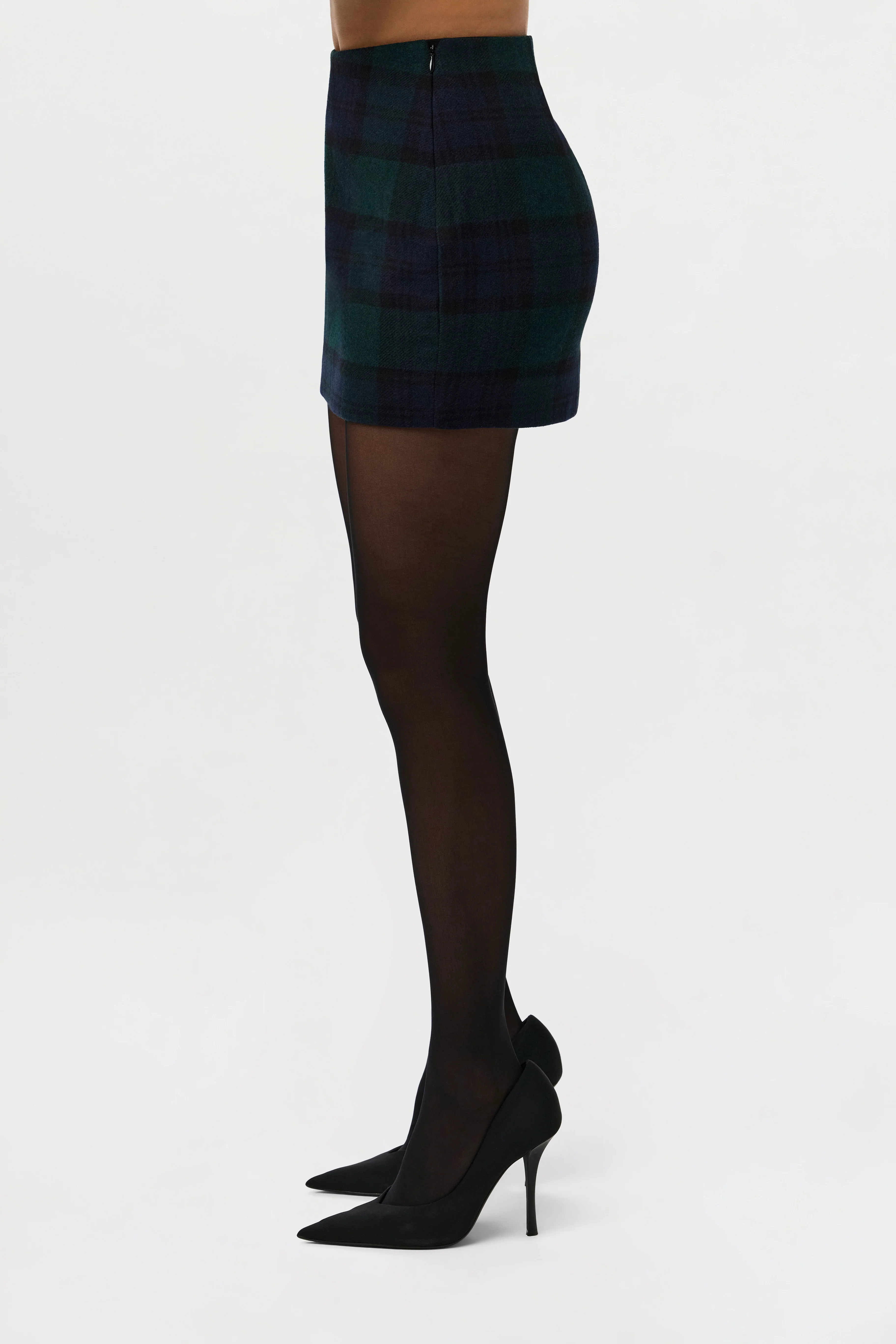 Suiting Plaid Mini Skirt - Image 9