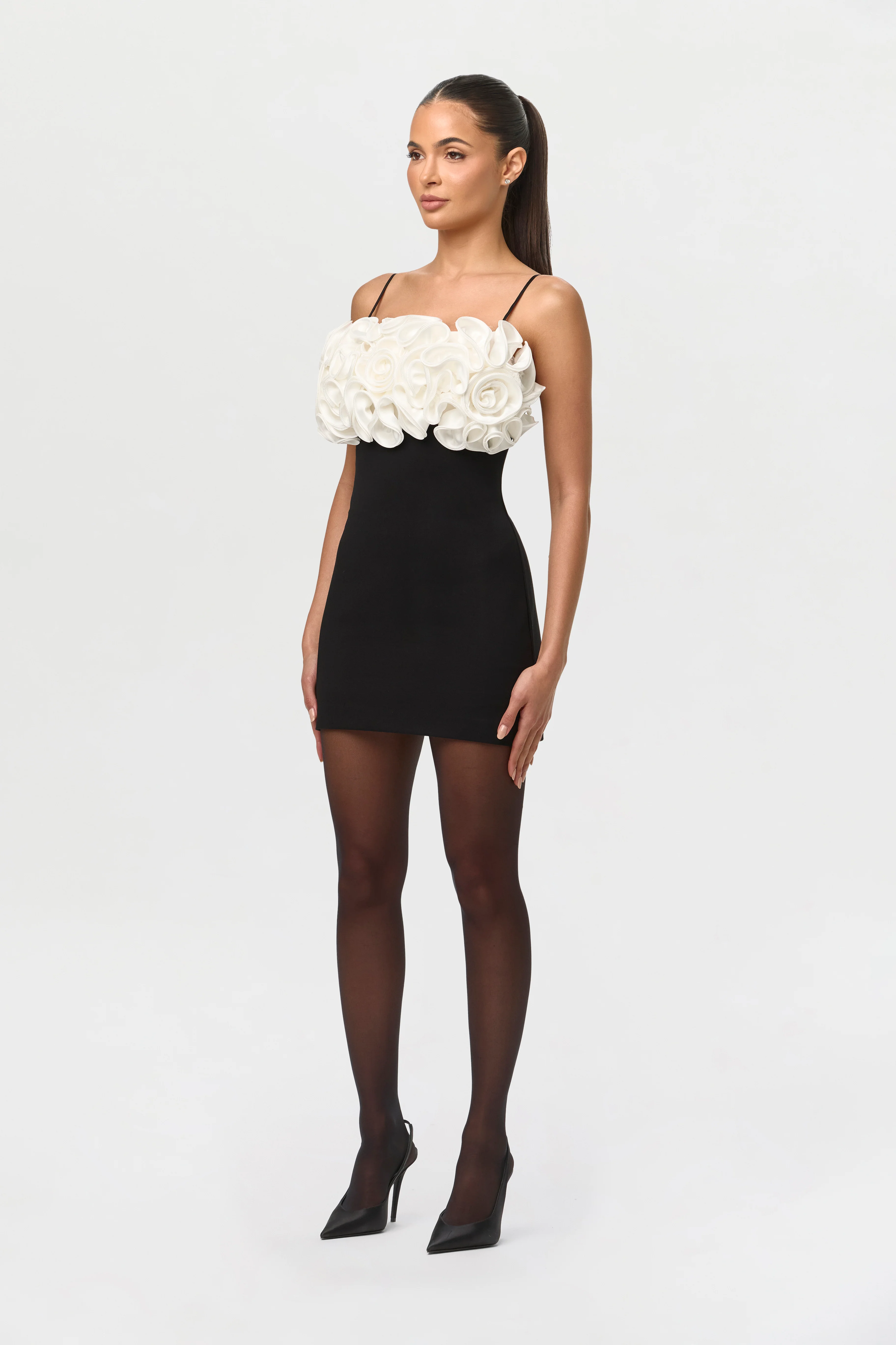 Ponte Roses Mini Dress - Image 4
