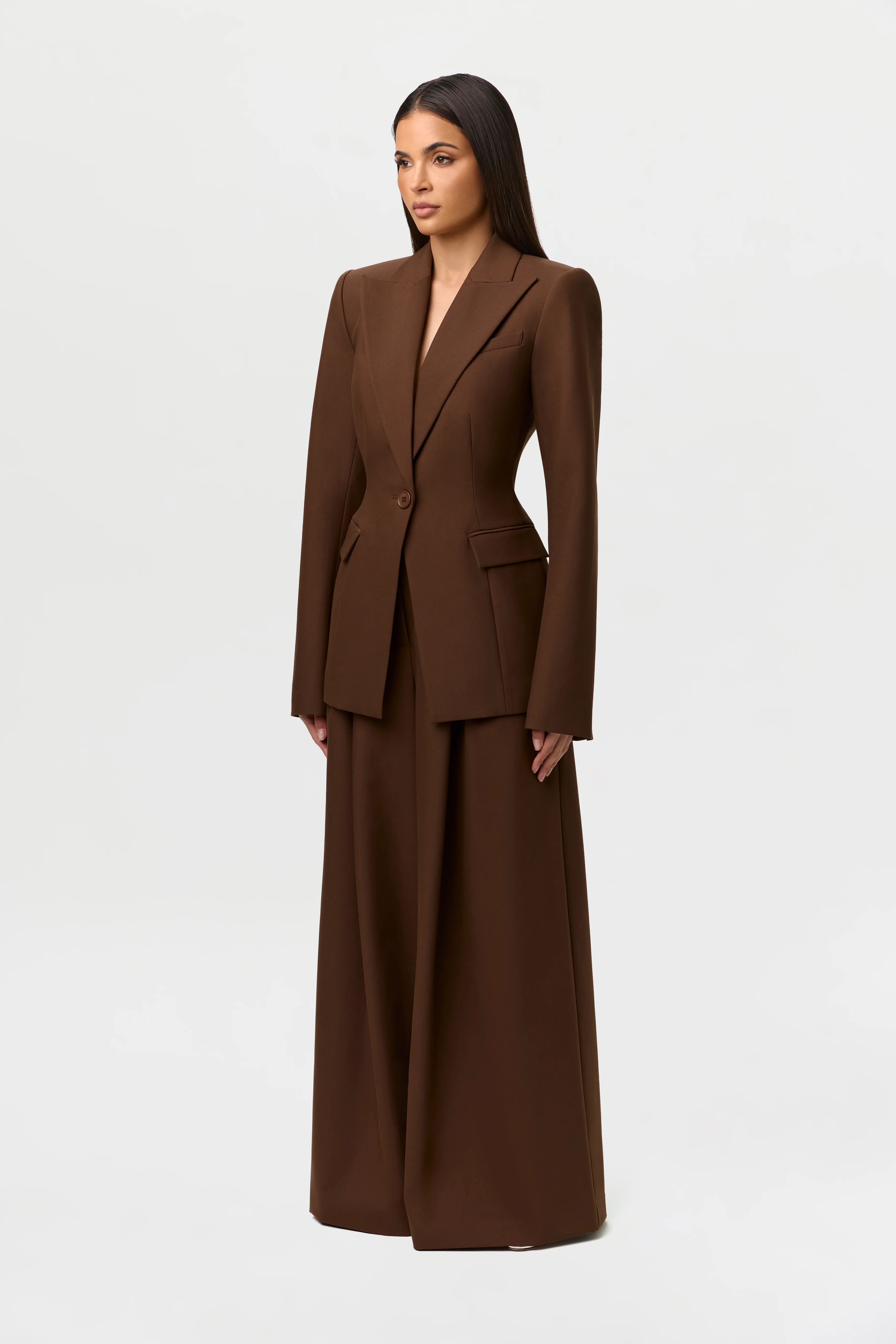 Suiting Pleated Wide-Leg Pant - Image 4