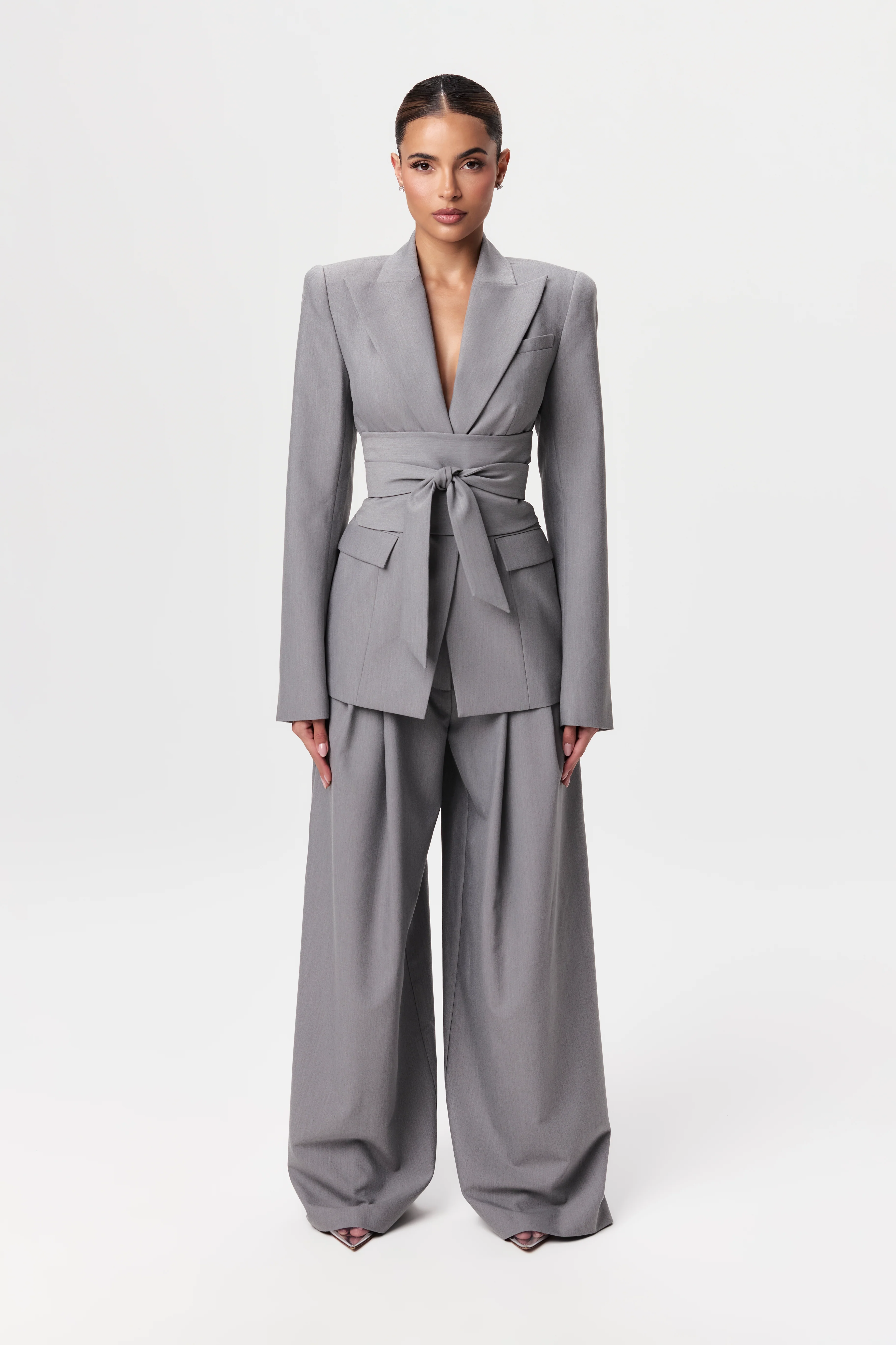 Power Shoulder Suited Blazer - Image 13