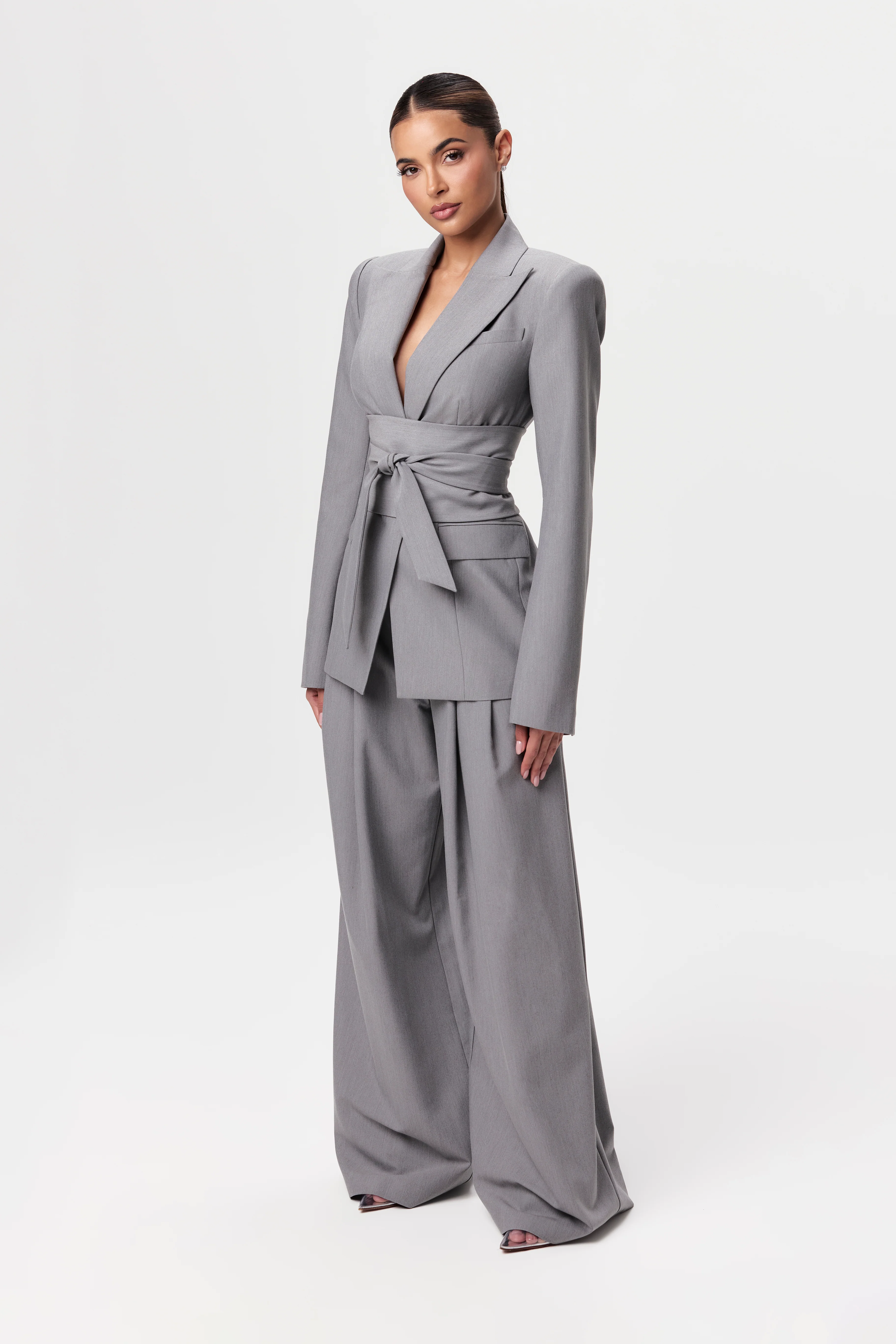 Power Shoulder Suited Blazer - Image 15