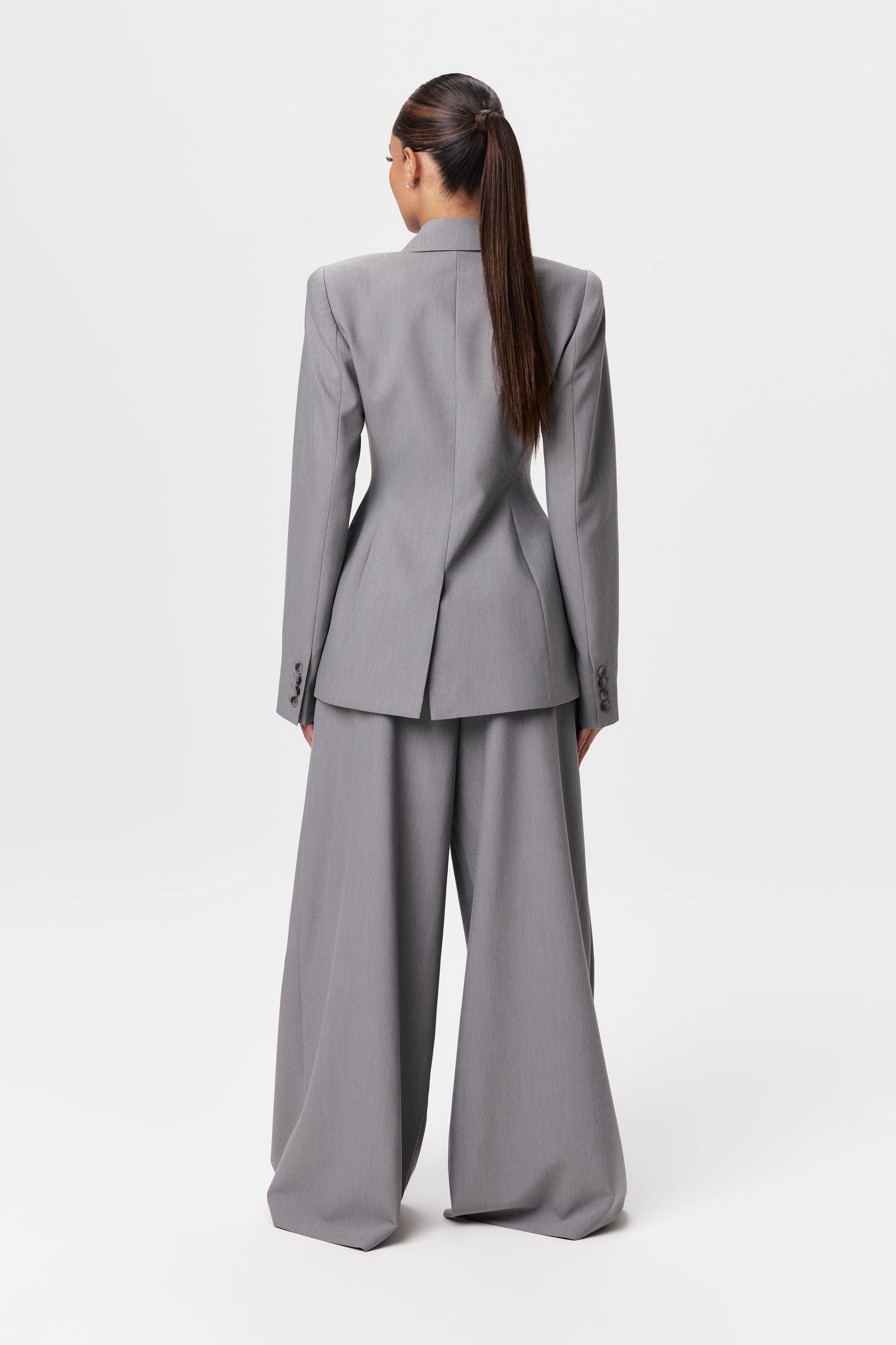 Power Shoulder Suited Blazer - Image 16