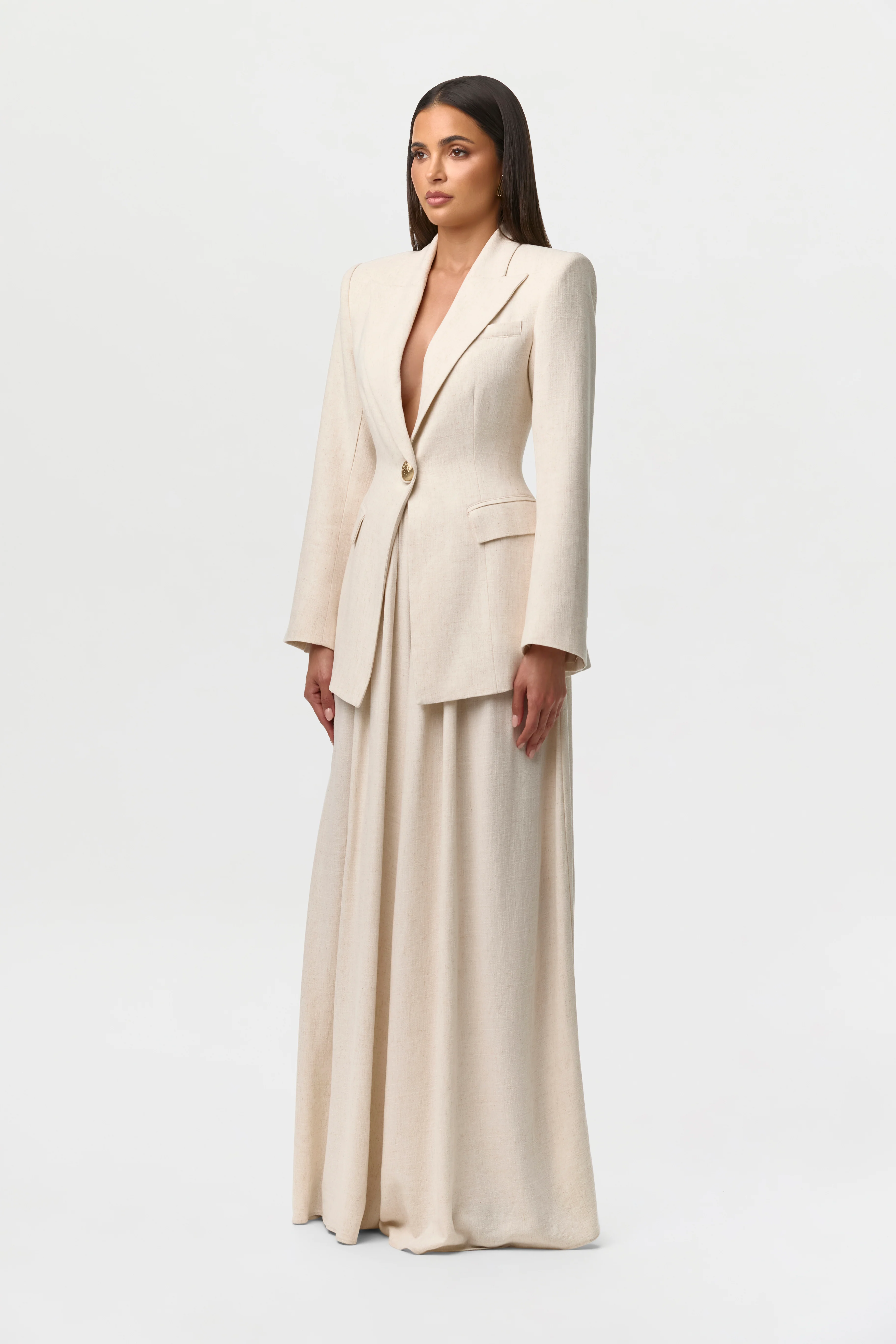 Linen Sculpt Suited Blazer - Image 6