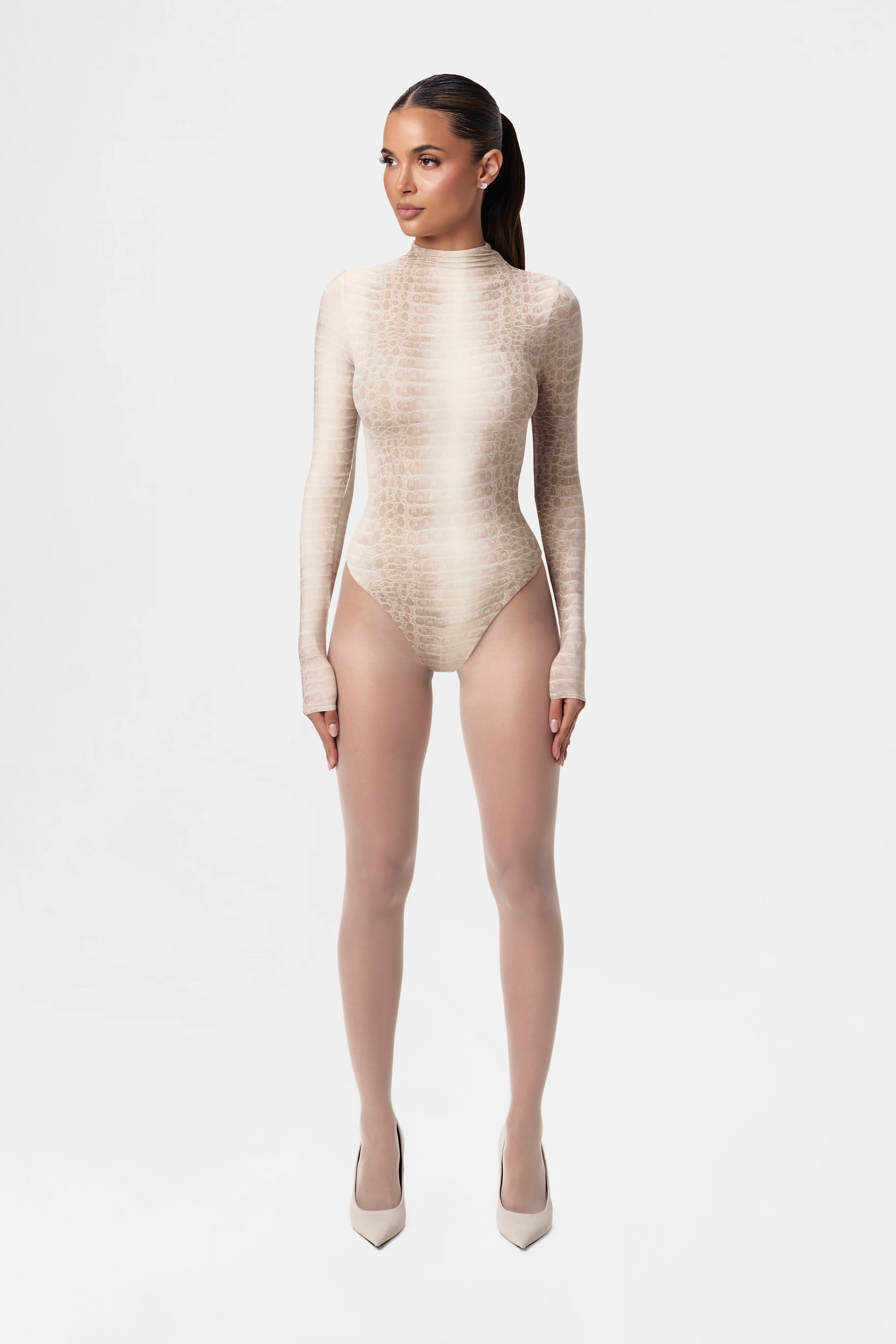 Naked Print Bodysuit - Image 43